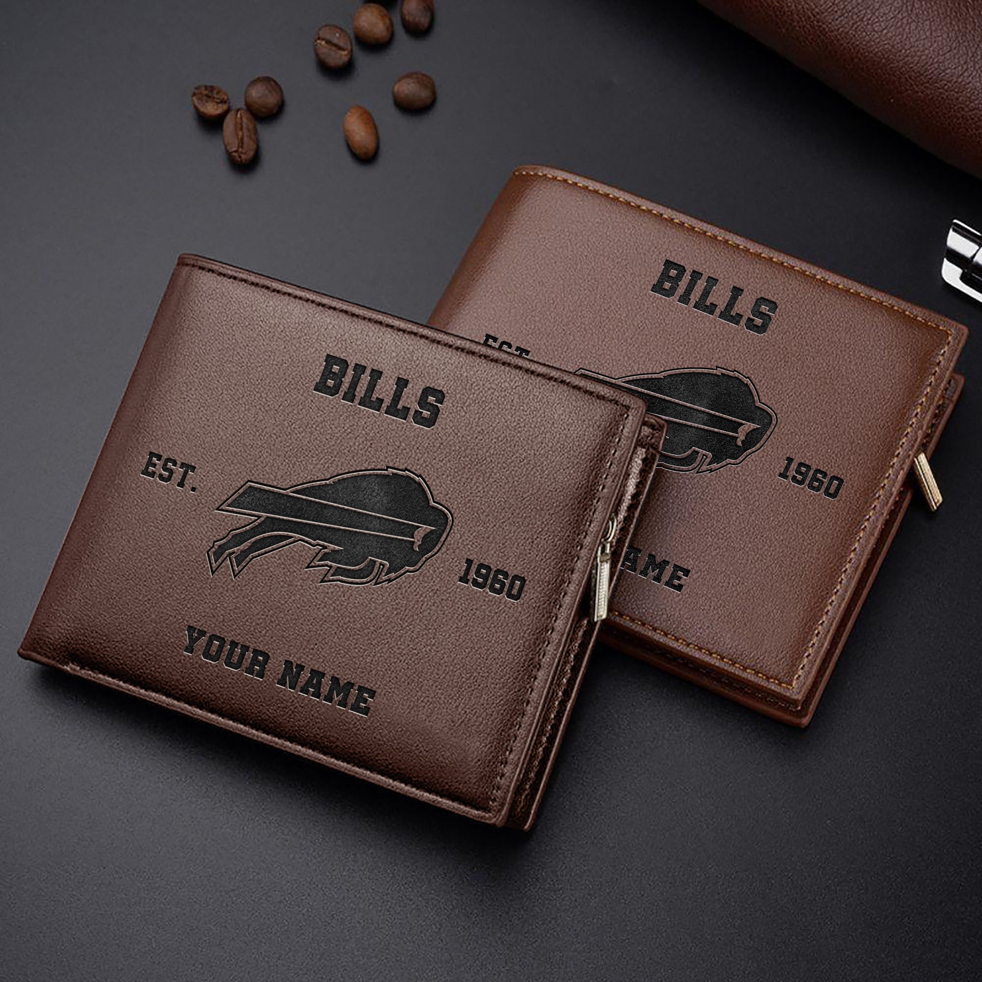 Buffalo Bills Engraved Men Wallet Custom Your Name, Sport Men Wallet, Gift For Sport Lovers ETRG-59272