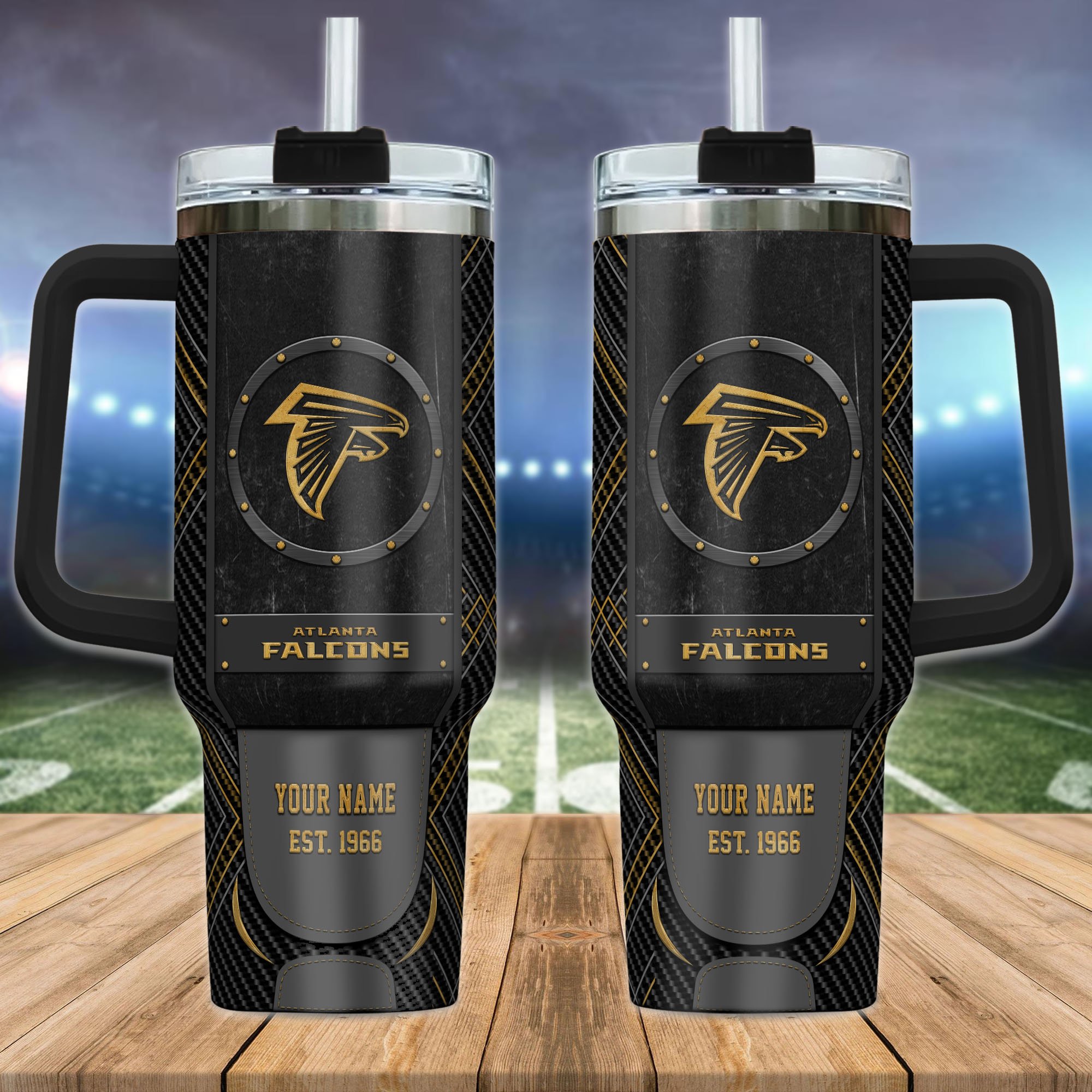 Atlanta Falcons Tumbler 4OOz Custom Name And Year, Football Tumbler, Gift For Football Lovers ETRG-59448