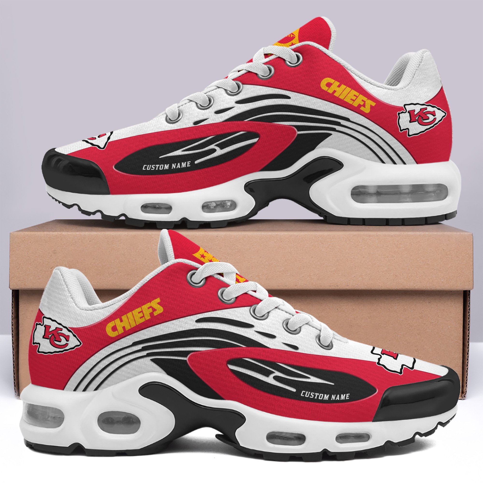 Kansas City Chiefs TN Shoes Custom Your Name, Football Team Shoes, Football Lover Gifts ETRG-59950