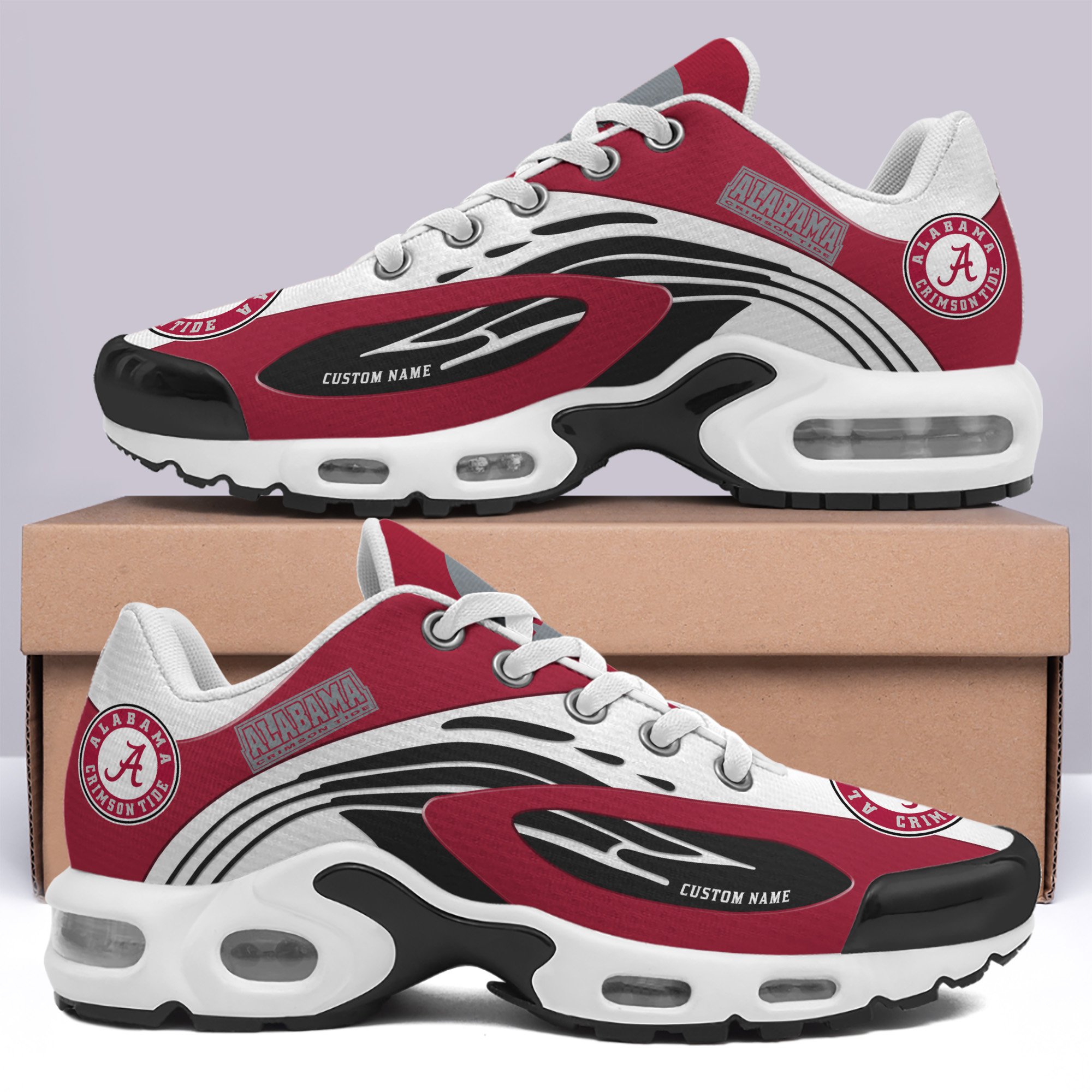 Alabama Crimson Tide TN Shoes Custom Your Name, Football Team Shoes, Football Lover Gifts ETRG-60026