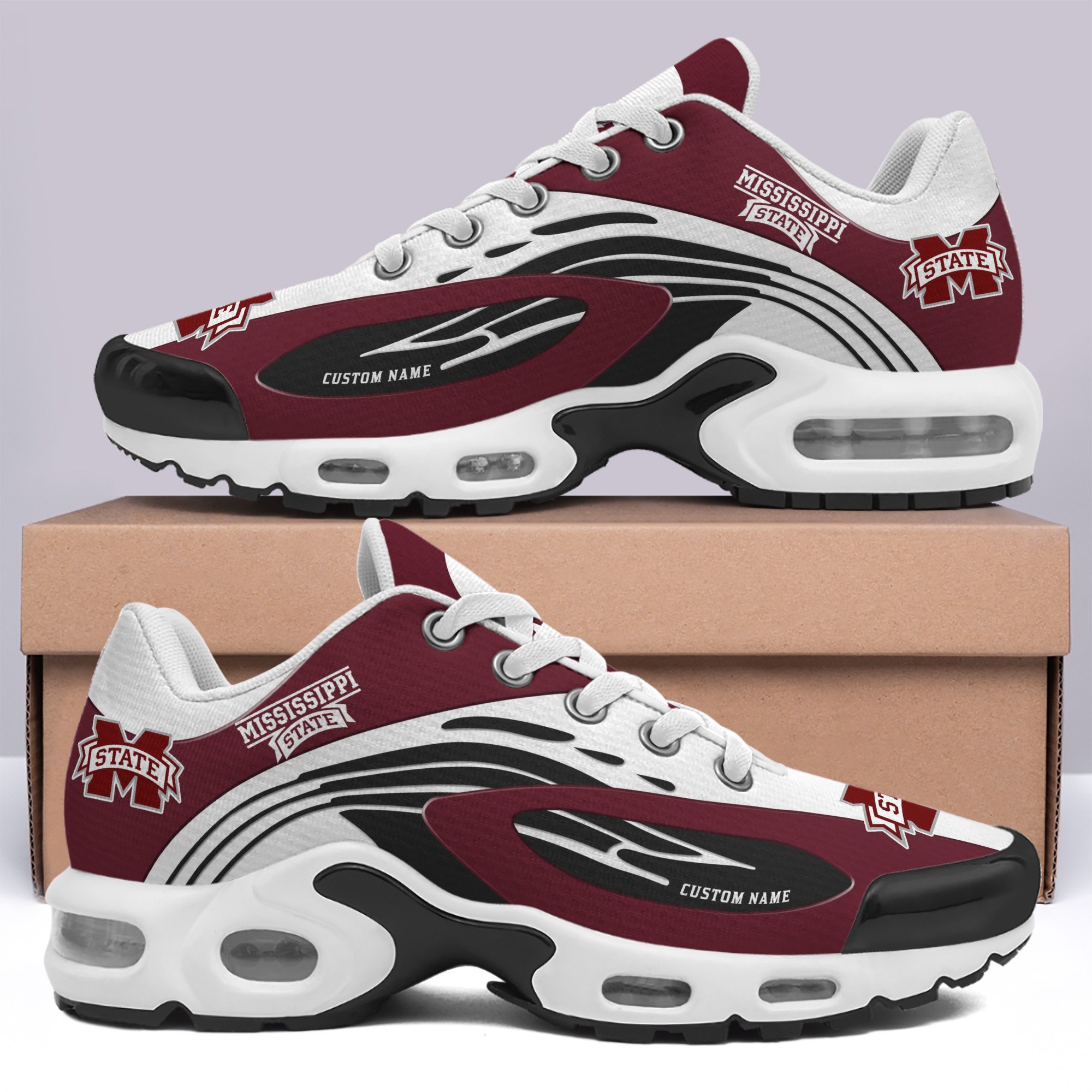 Mississippi State Bulldogs TN Shoes Custom Your Name, Football Team Shoes, Football Lover Gifts ETRG-60026