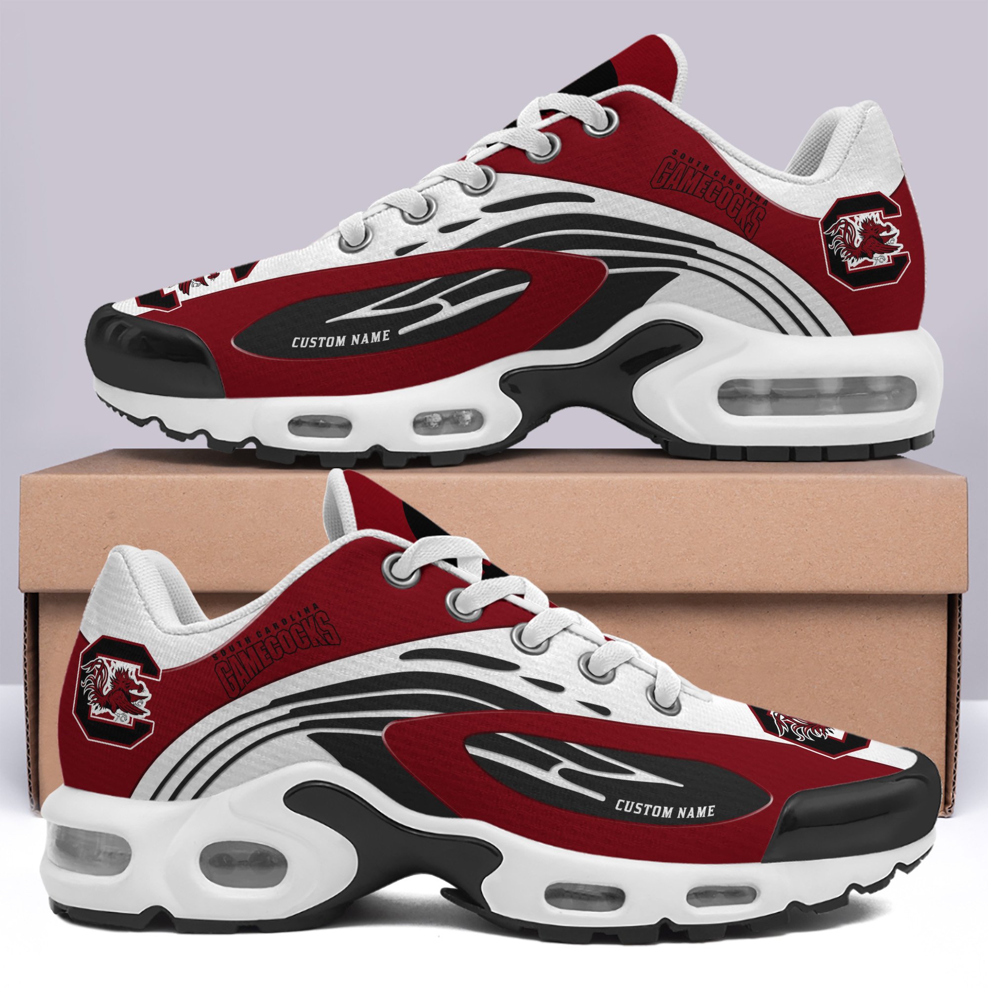 South Carolina Gamecocks TN Shoes Custom Your Name, Football Team Shoes, Football Lover Gifts ETRG-60026