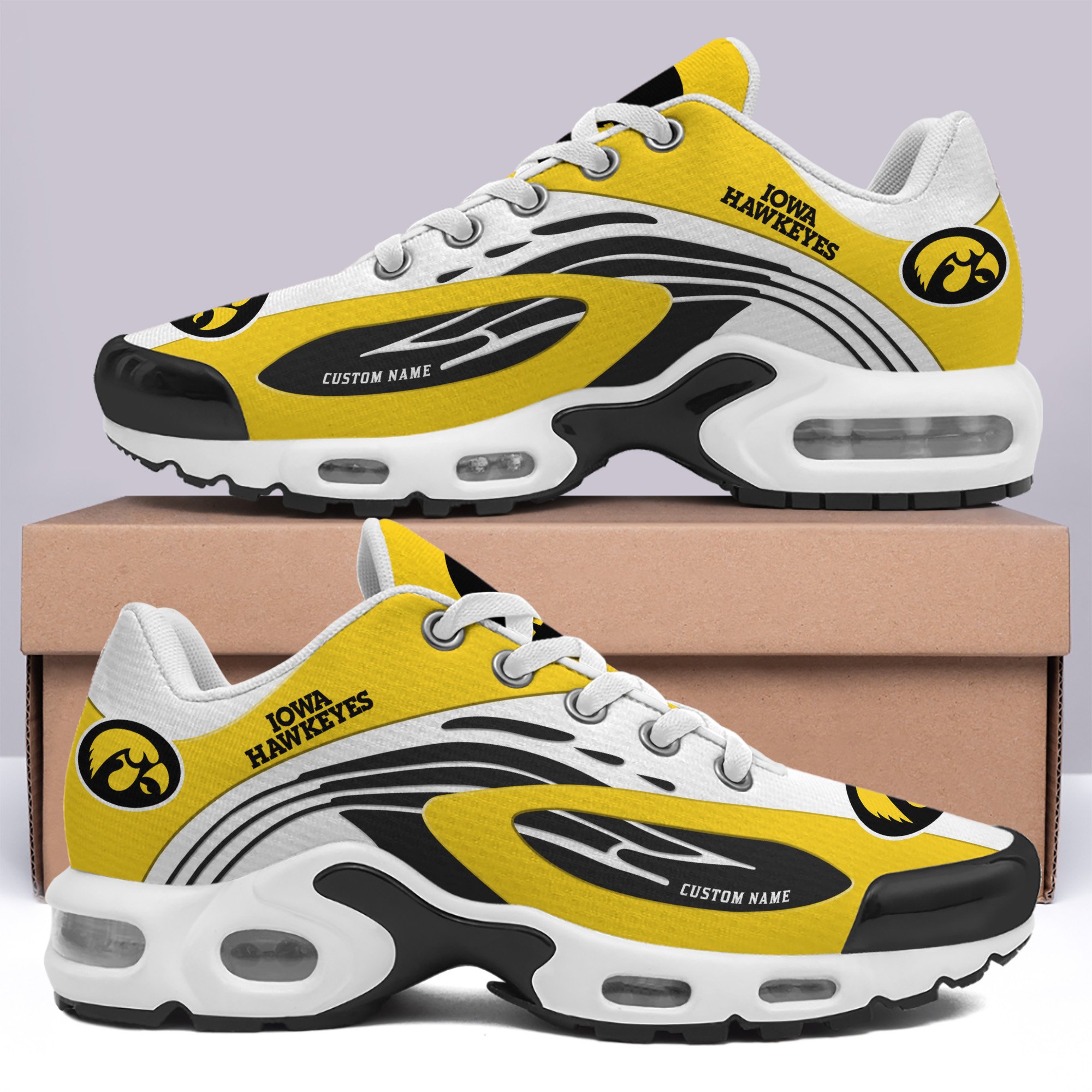 Iowa Hawkeyes TN Shoes Custom Your Name, Football Team Shoes, Football Lover Gifts ETRG-60026