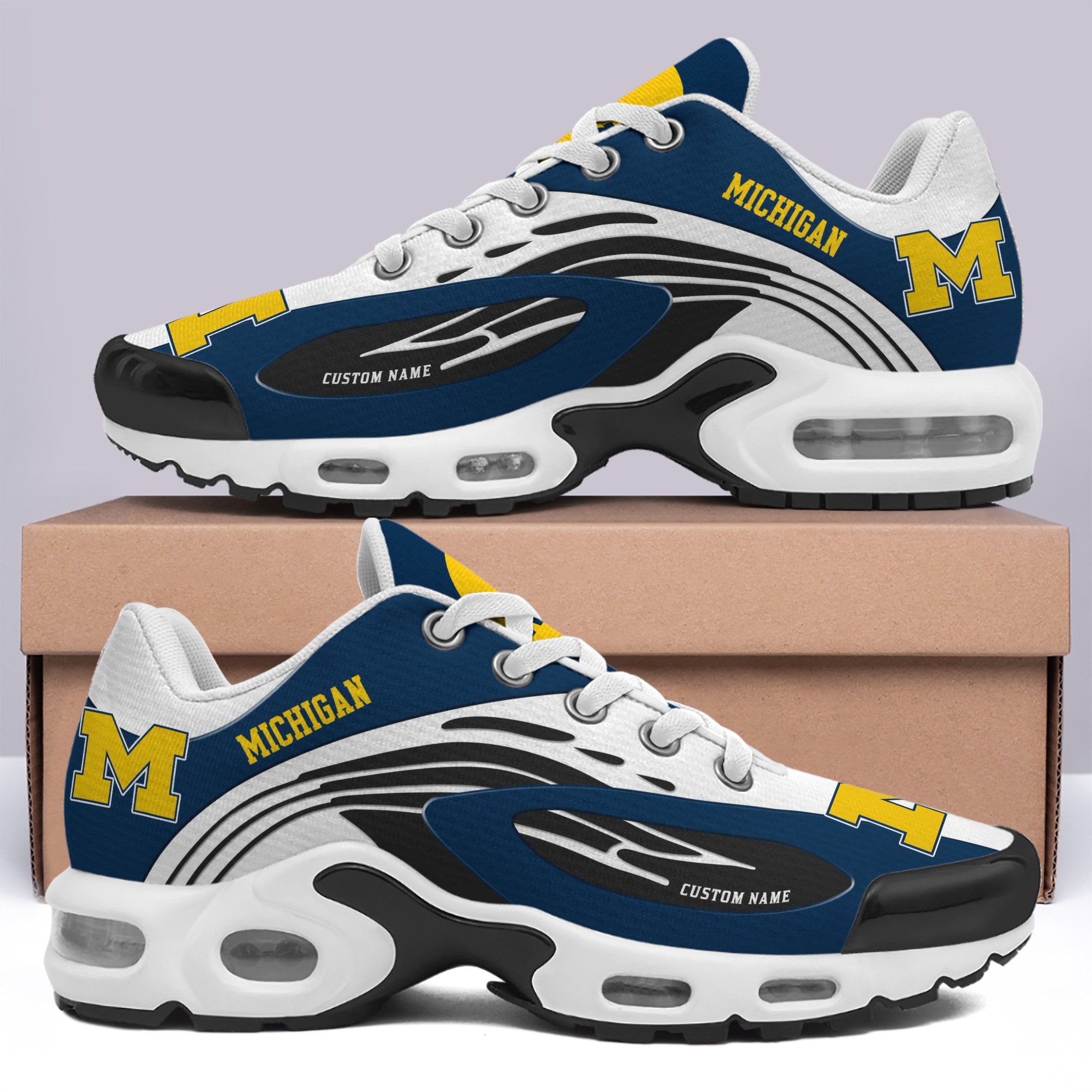 Michigan Wolverines TN Shoes Custom Your Name, Football Team Shoes, Football Lover Gifts ETRG-60026