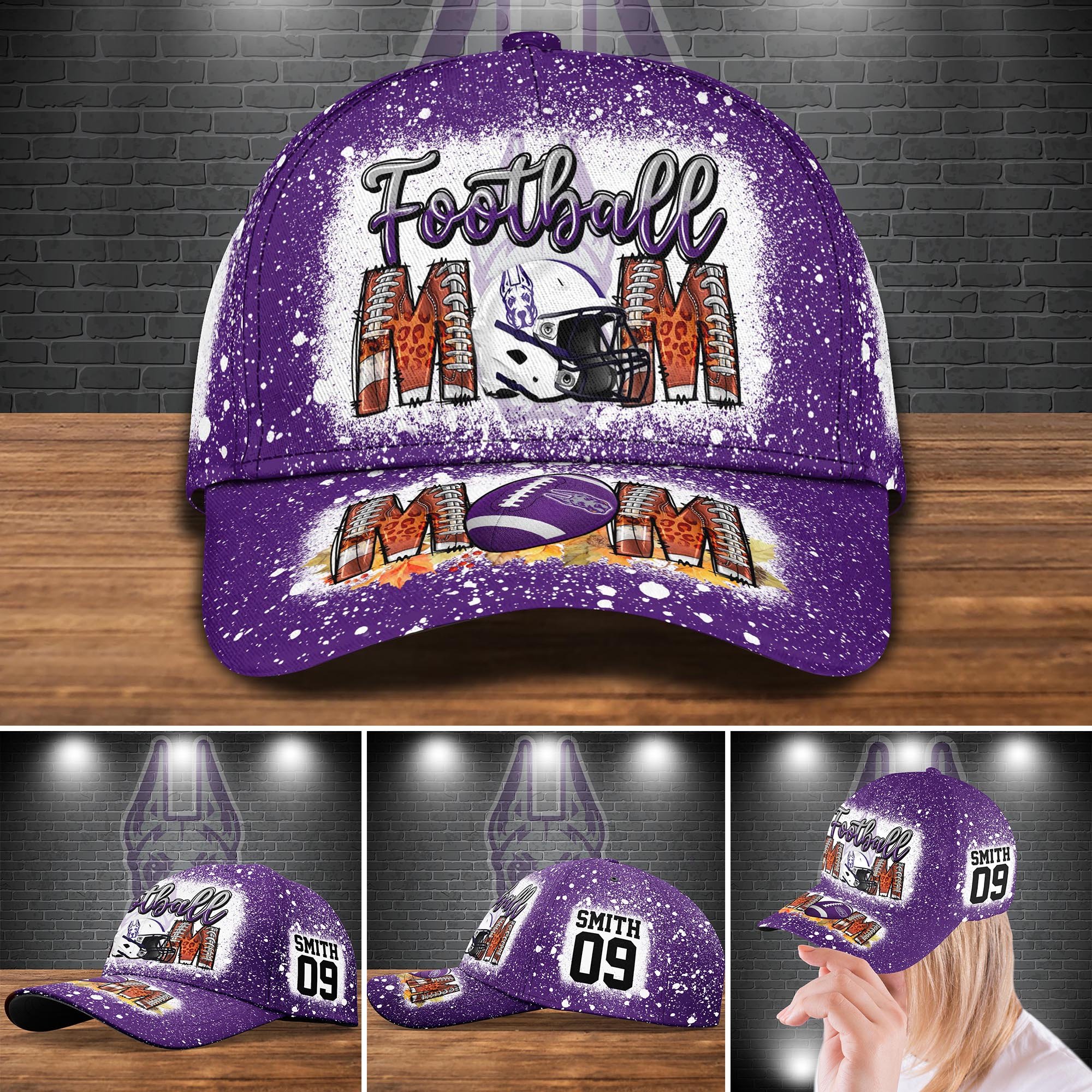 Albany Great Danes Bleached Cap New Version Custom Your Name And Number, Sport Cap For Fan ETRG-52028