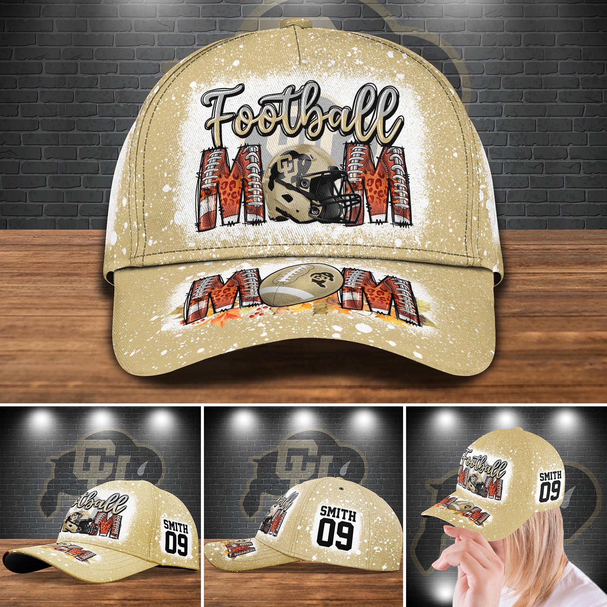 Colorado Buffaloes Bleached Cap New Version Customized Your Name And Number, Cap For Sport Fan, Sport Gifts ETRG-52028