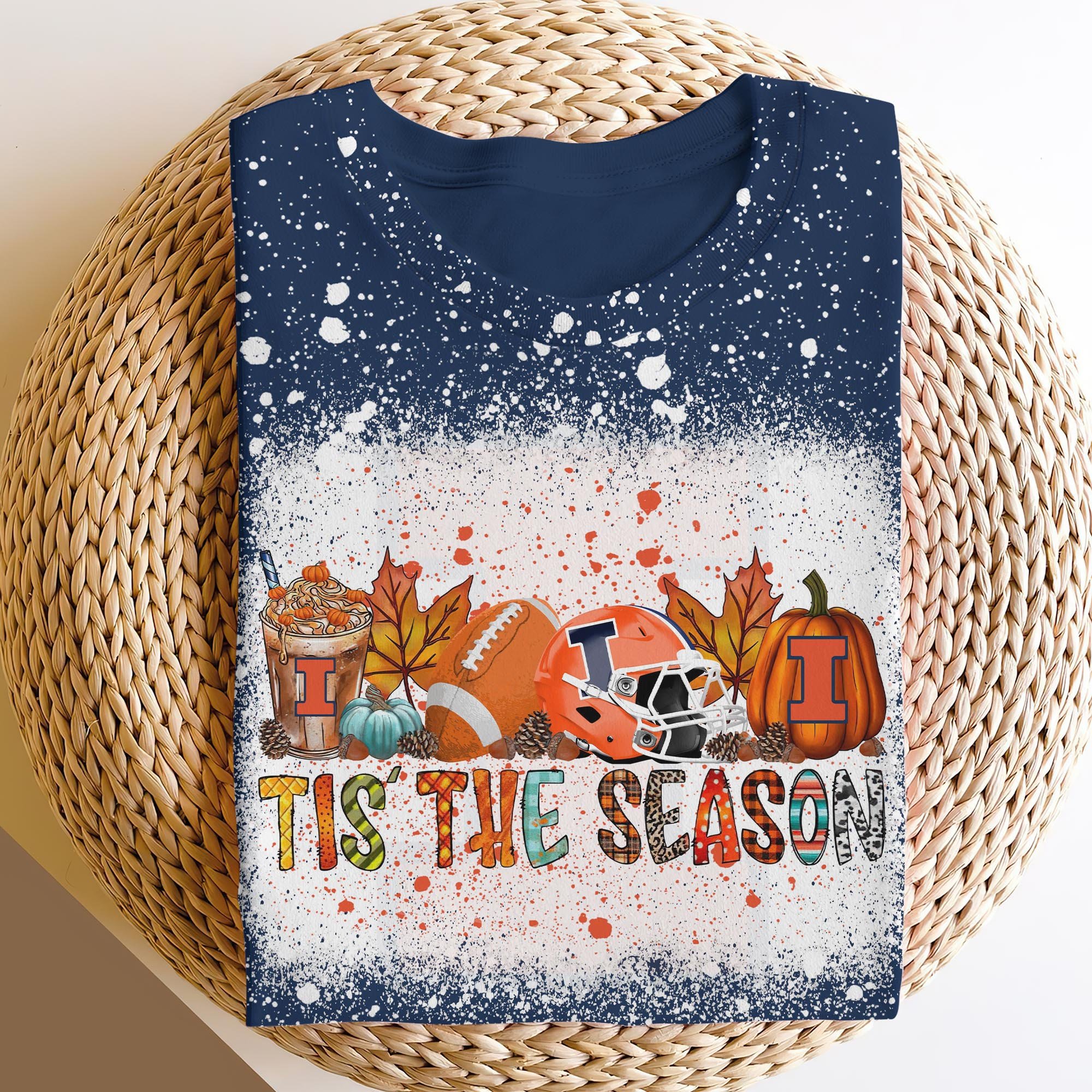 Illinois Fighting Illini 3D Shirts, Tis The Season Shirts, Sport Shirts For Fan ETRG-60200