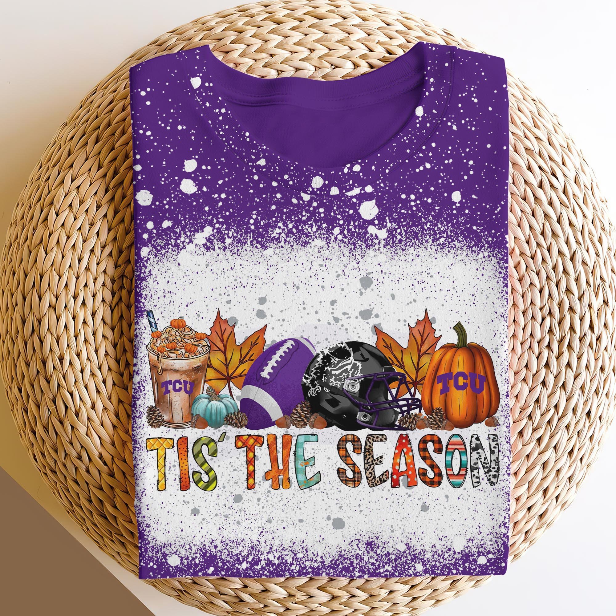 TCU Horned Frogs 3D Shirts, Tis The Season Shirts, Sport Shirts For Fan ETRG-60200