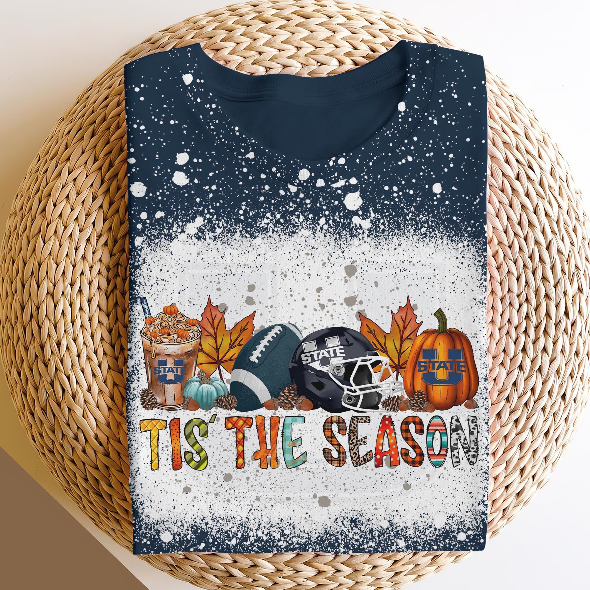 Utah State Aggies 3D Shirts, Tis The Season Shirts, Sport Shirts For Fan ETRG-60200