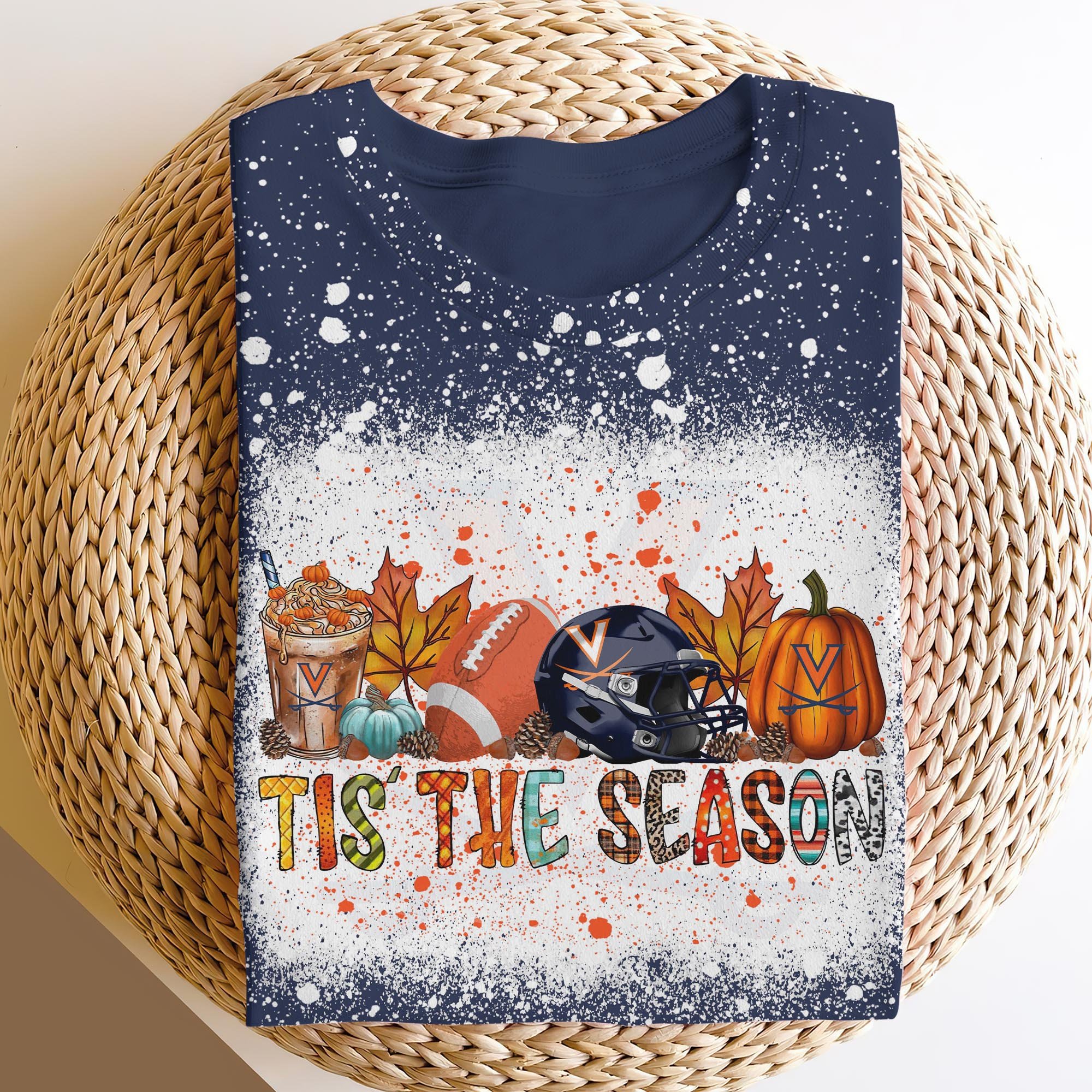 Virginia Cavaliers 3D Shirts, Tis The Season Shirts, Sport Shirts For Fan ETRG-60200