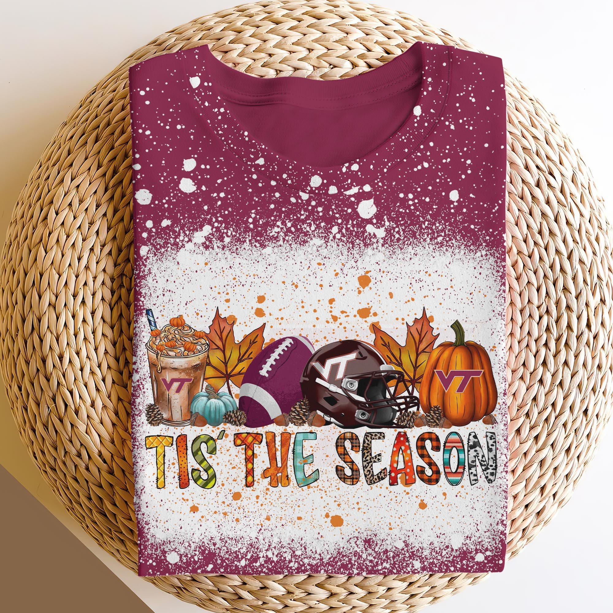 Virginia Tech Hokies 3D Shirts, Tis The Season Shirts, Sport Shirts For Fan ETRG-60200