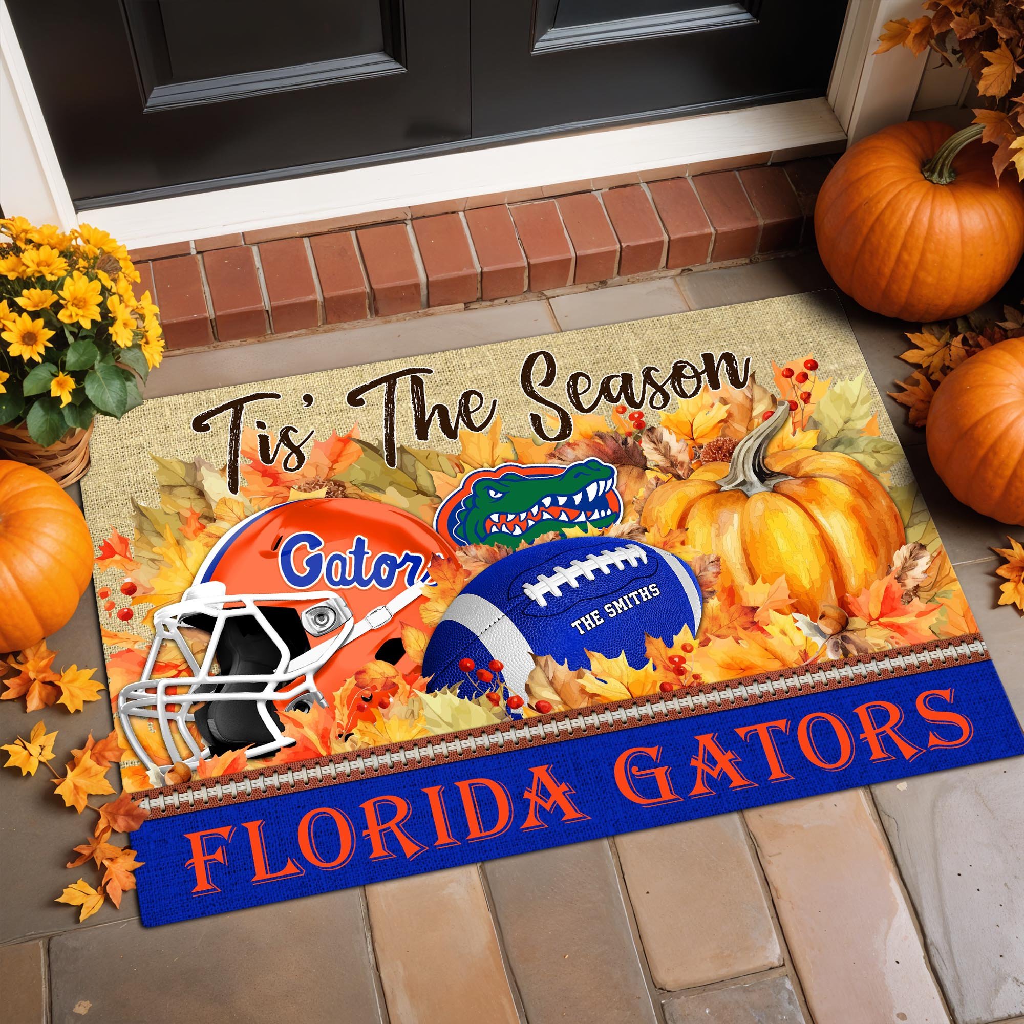 Florida Gators Doormat Custom Family Name And Choose Your Quotes, Football Team Doormat, Gifts For Fan ETRG-60205