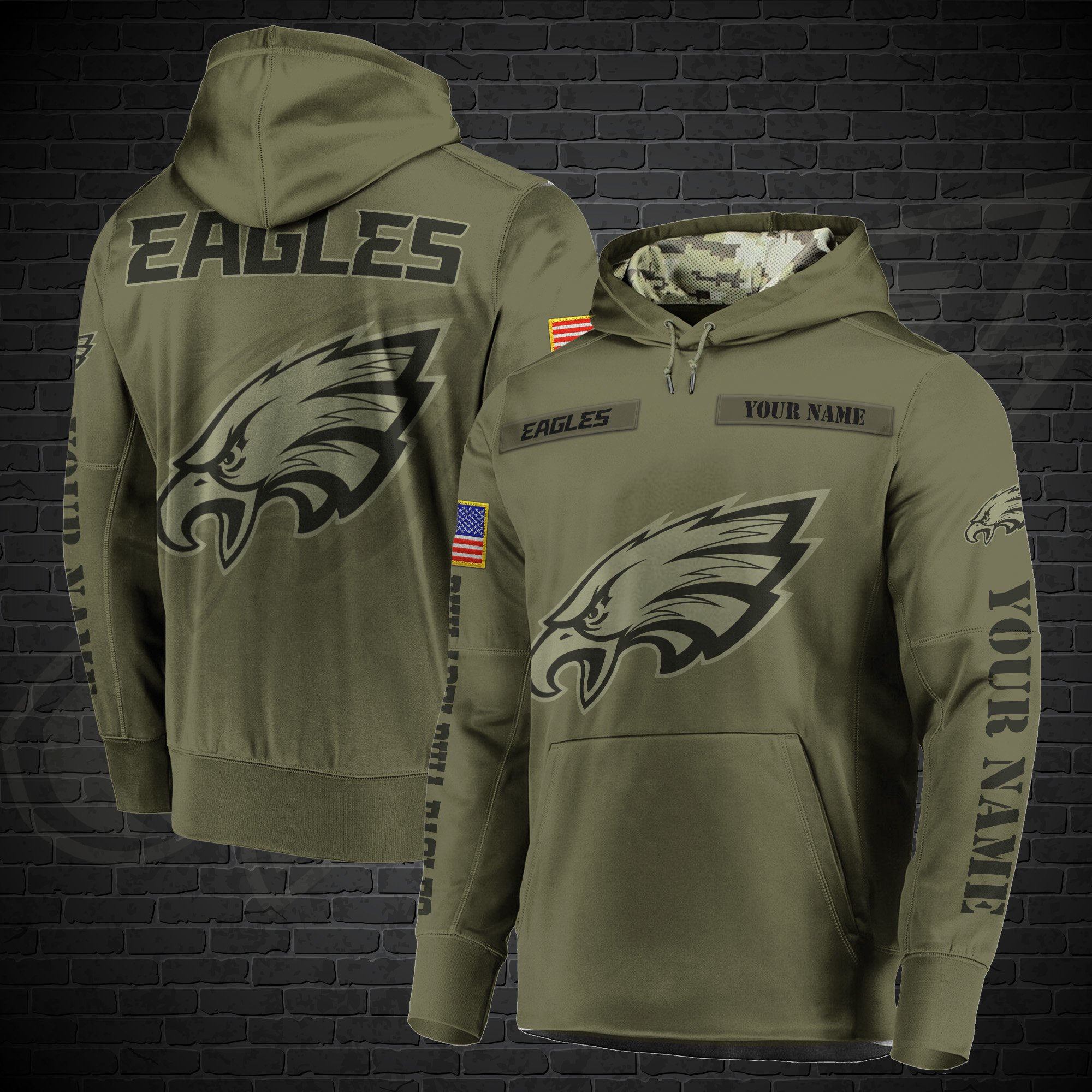 Philadelphia Eagles 3D Clothings 2024 Version Custom Your Name, Sport Team Shirts, Sport Lover Gifts ETRG-51514