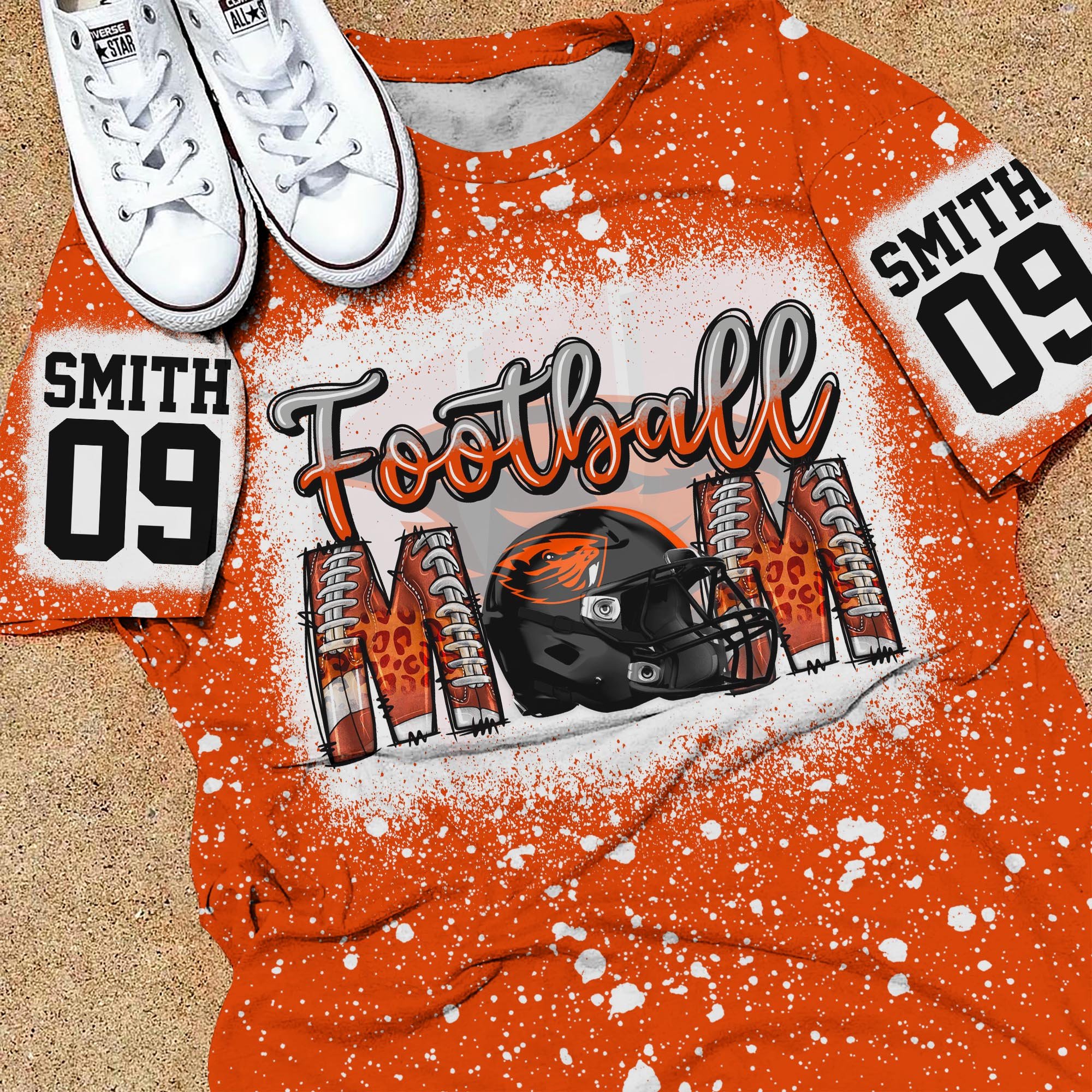 Oregon State Beavers Bleached Sweatshirt, Tshirt, Hoodie Custom Your Name And Number, Sport Shirts, Sport Shirts For Fan ETRG-51993