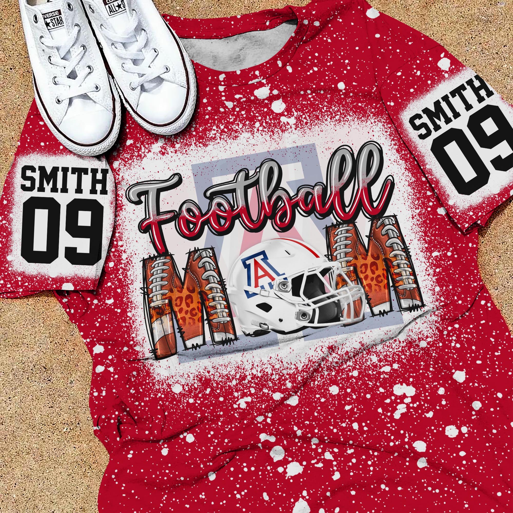 Arizona Wildcats Bleached Sweatshirt, Tshirt, Hoodie Custom Your Name And Number, Sport Shirts, Sport Shirts For Fan ETRG-51993