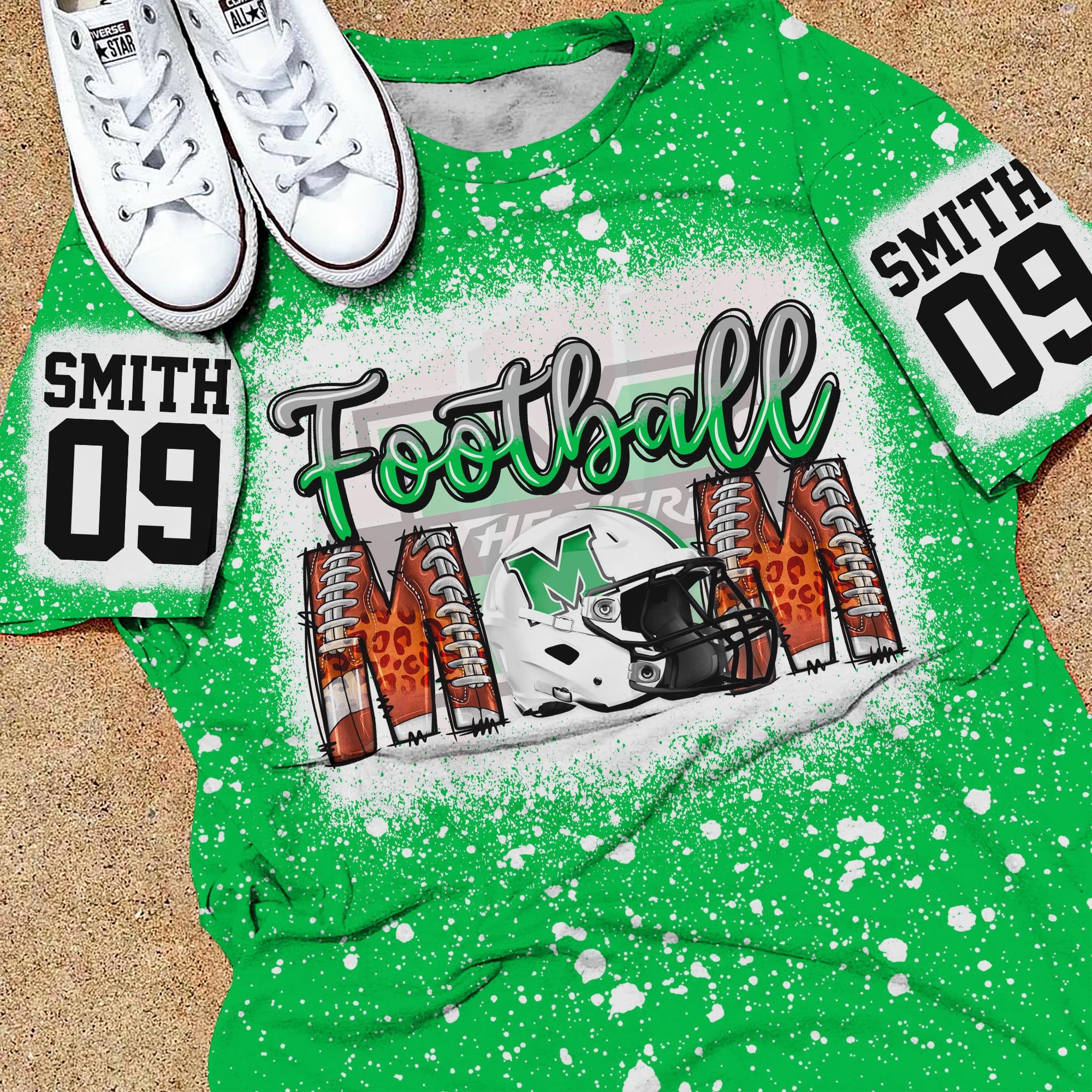 Marshall Thundering Herd Bleached Sweatshirt, Tshirt, Hoodie Custom Your Name And Number, Sport Shirts, Sport Shirts For Fan ETRG-51993