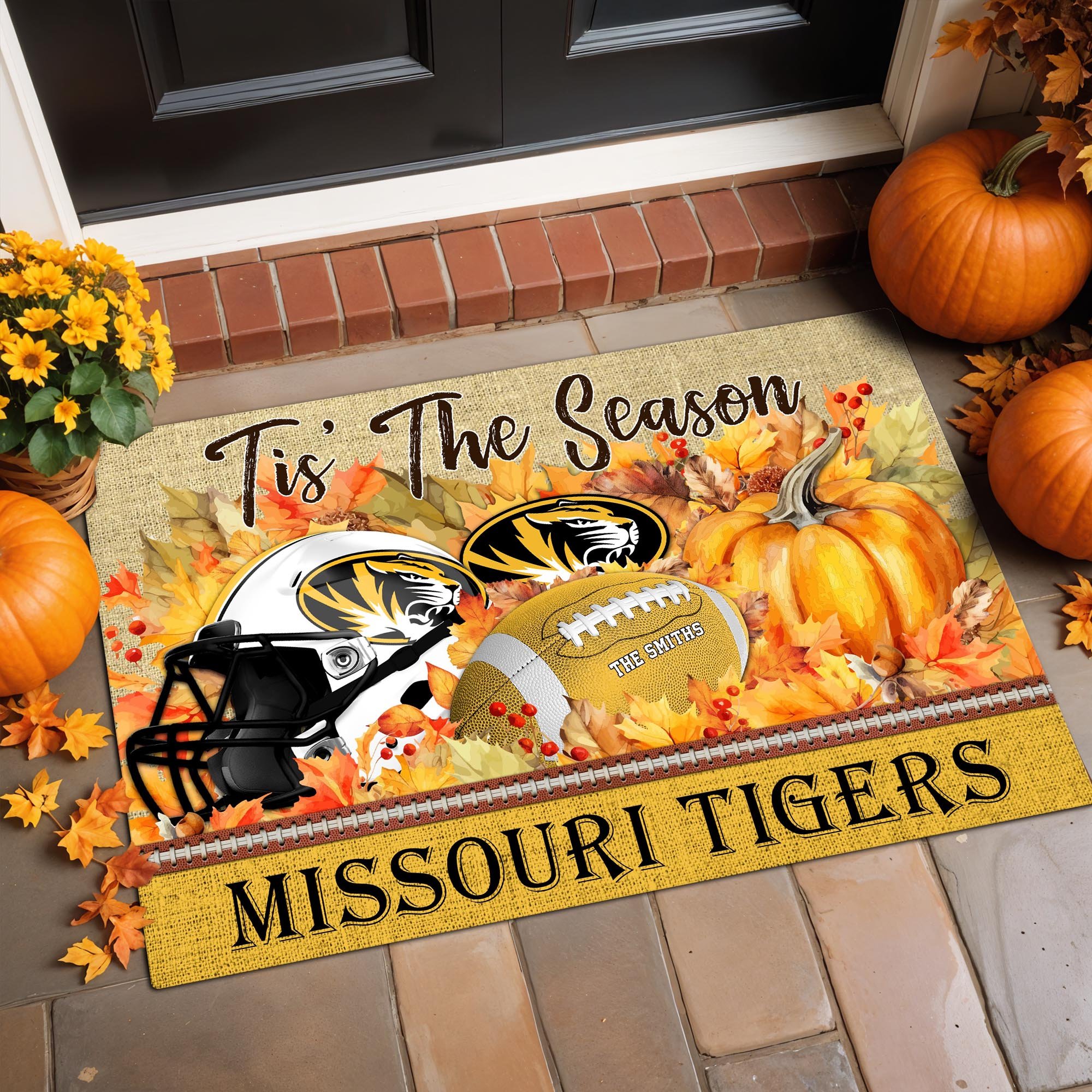 Missouri Tigers Team Doormat Custom Family Name, Doormat For Sport Fan, Fan Gifts, Home Decor ETRG-60971