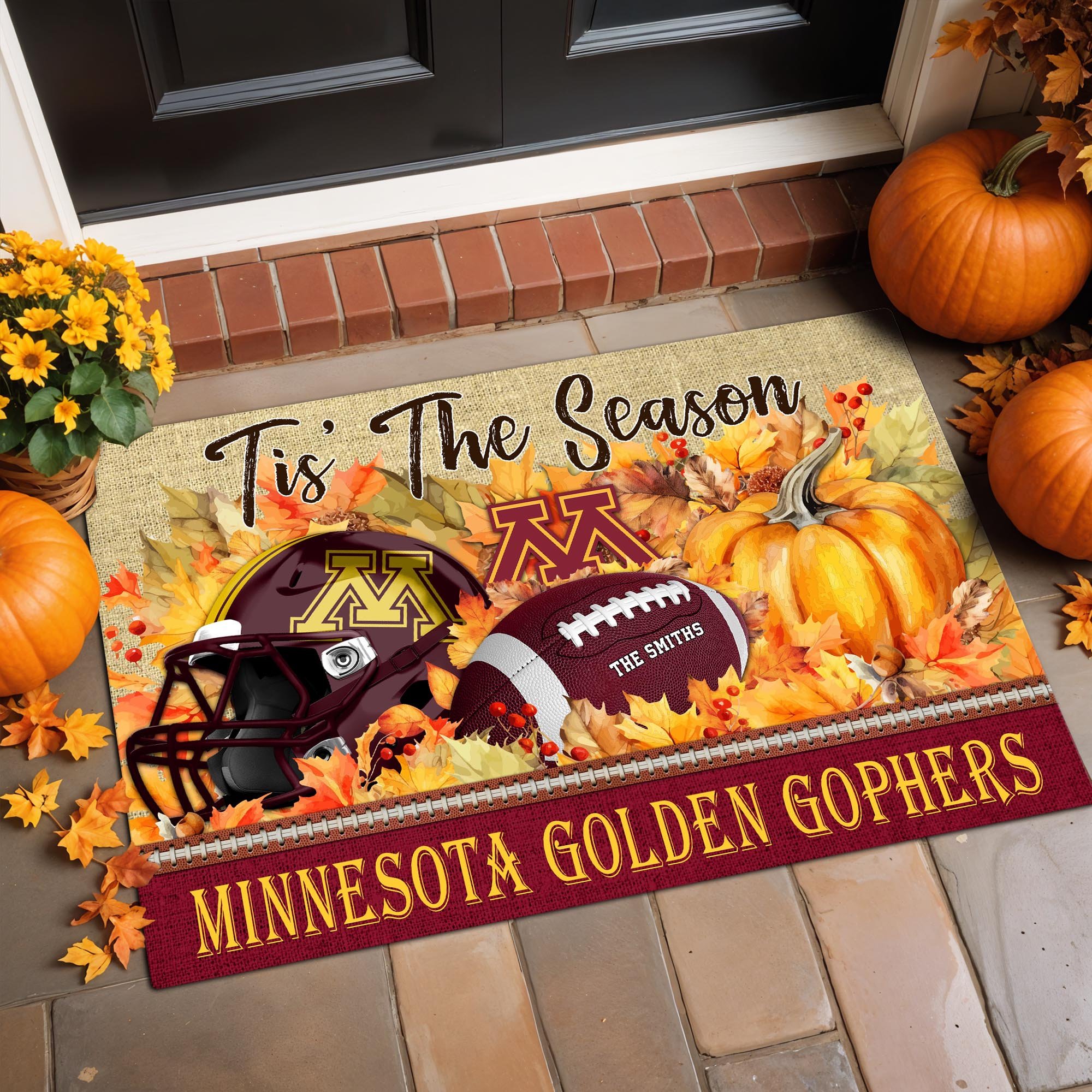 Minnesota Golden Gophers Team Doormat Custom Family Name, Doormat For Sport Fan, Fan Gifts, Home Decor ETRG-60971