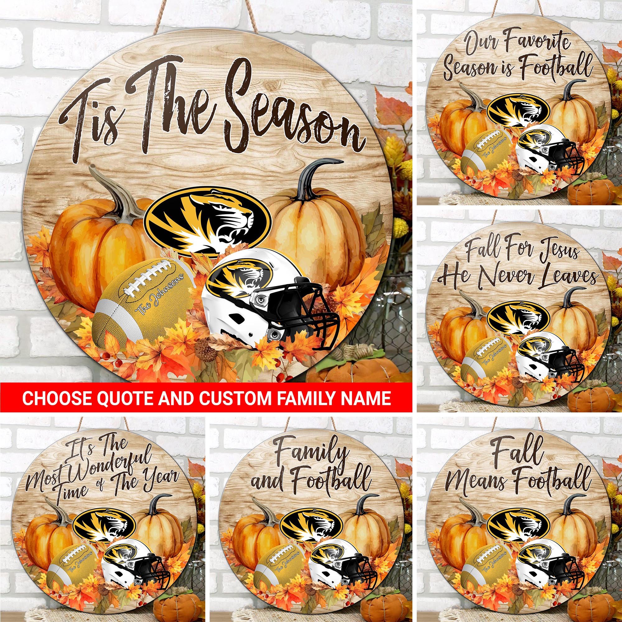 Missouri Tigers Shape Wooden Sign Custom Your Family Name And Choose Your Quotes,, Sport Gifts, Home Decor ETRG-61040