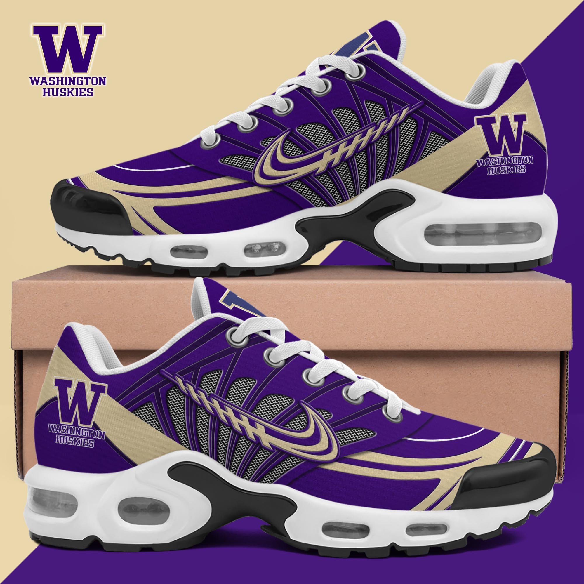 Washington Huskies TN Shoes Custom Name, Sport Shoes For Fan, Fan Gifts ETRG-61135