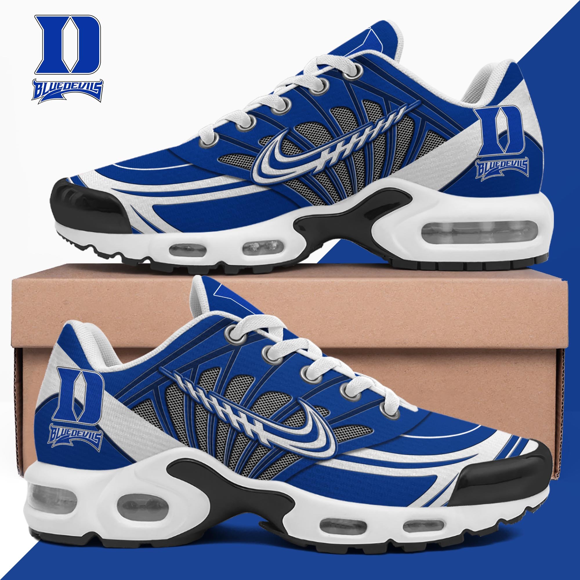 Duke Blue Devils TN Shoes Custom Name, Sport Shoes For Fan, Fan Gifts ETRG-61135