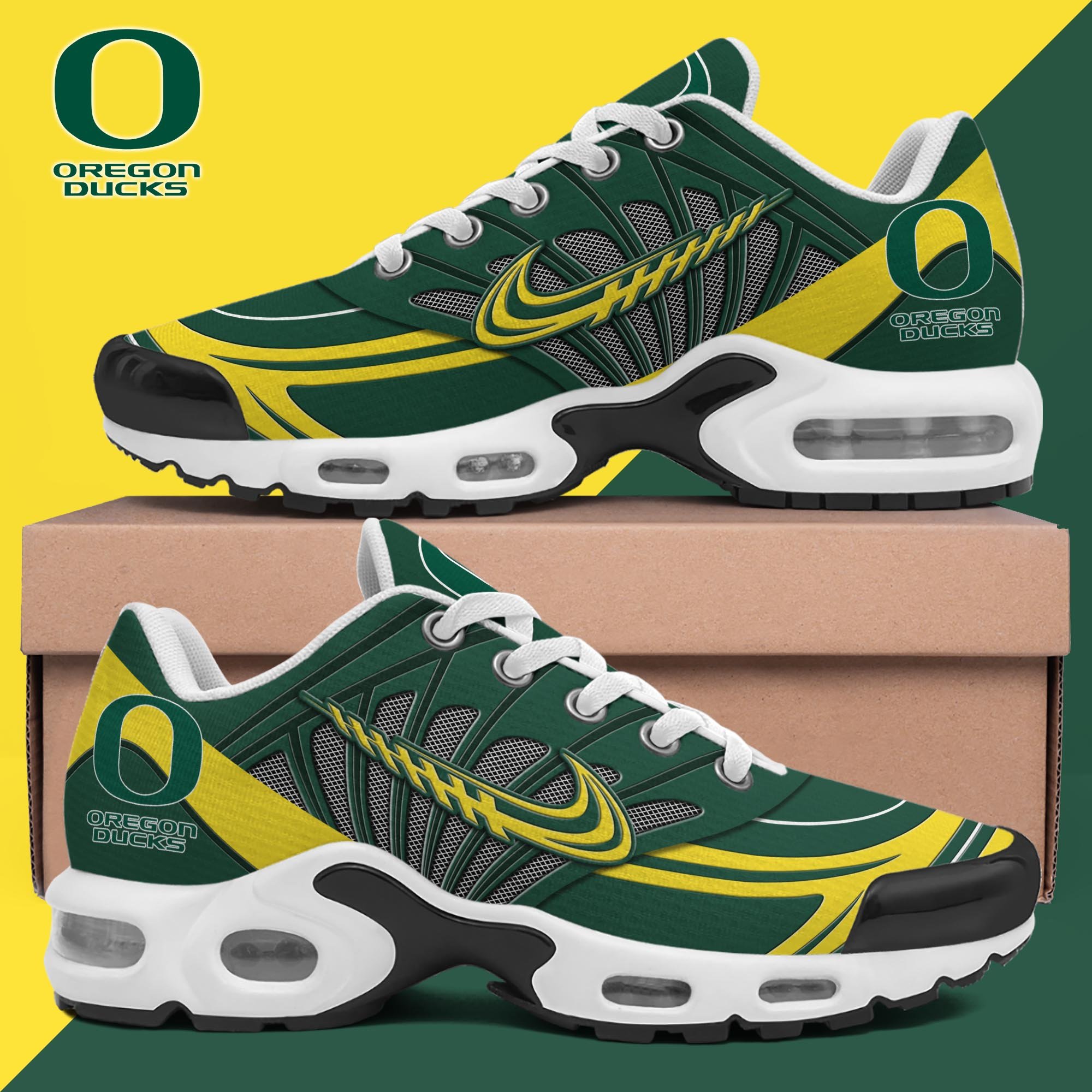 06 Oregon Ducks TN Shoes Custom Name, Sport Shoes For Fan, Fan Gifts ETRG-61135