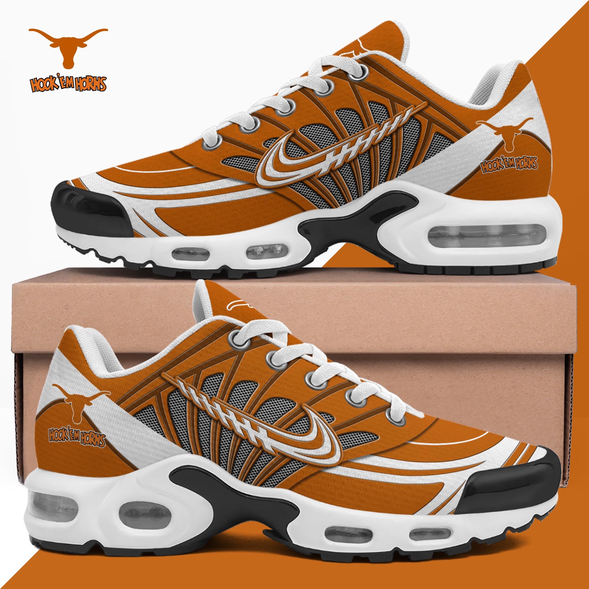 07 Texas Longhorns TN Shoes Custom Name, Sport Shoes For Fan, Fan Gifts ETRG-61135