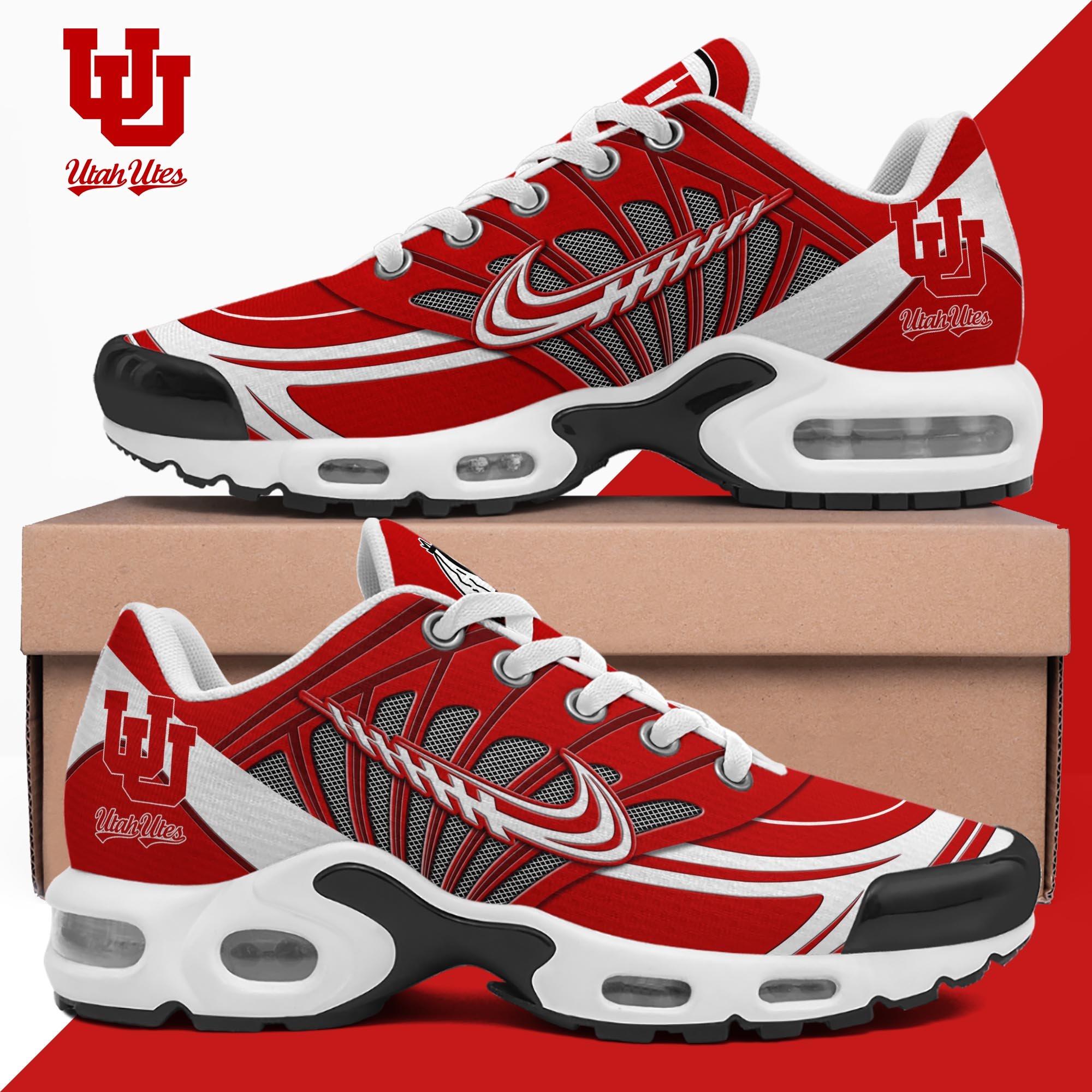 Utah Utes TN Shoes Custom Name, Sport Shoes For Fan, Fan Gifts ETRG-61135