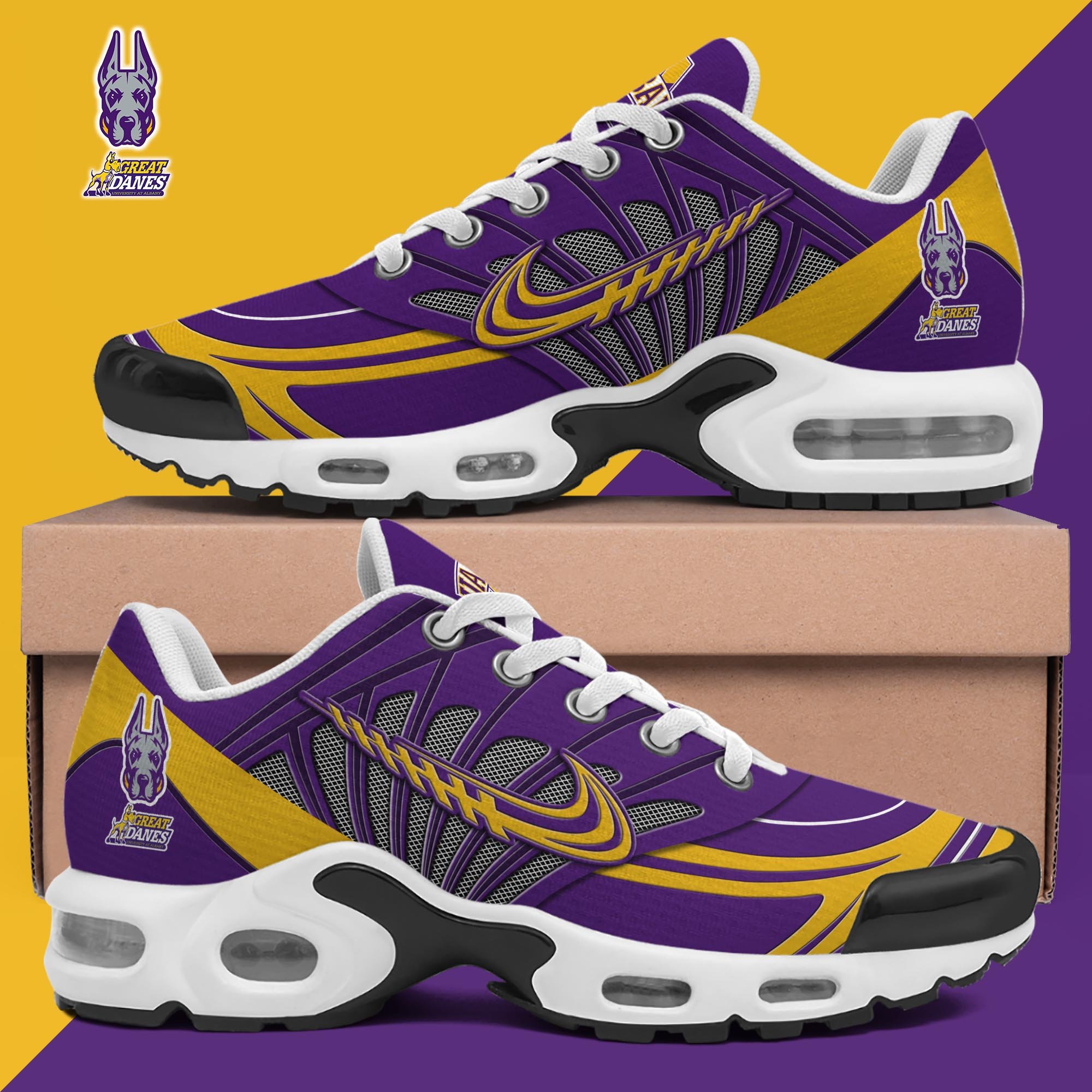 Albany Great Danes TN Shoes Custom Name, Sport Shoes For Fan, Fan Gifts ETRG-61135