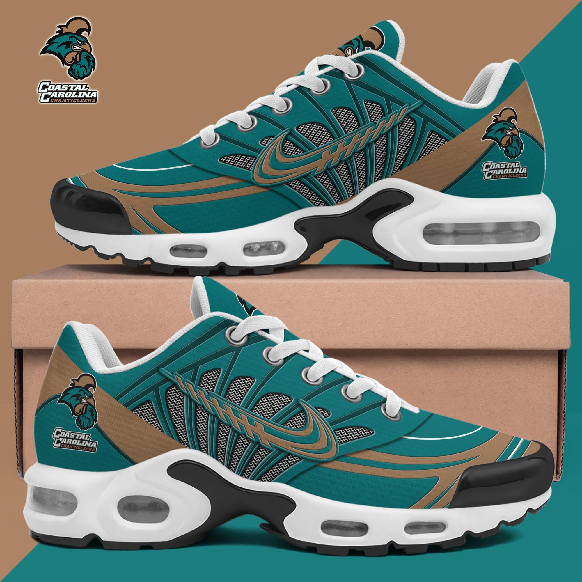 Coastal Carolina Chanticleers TN Shoes Custom Name, Sport Shoes For Fan, Fan Gifts ETRG-61135