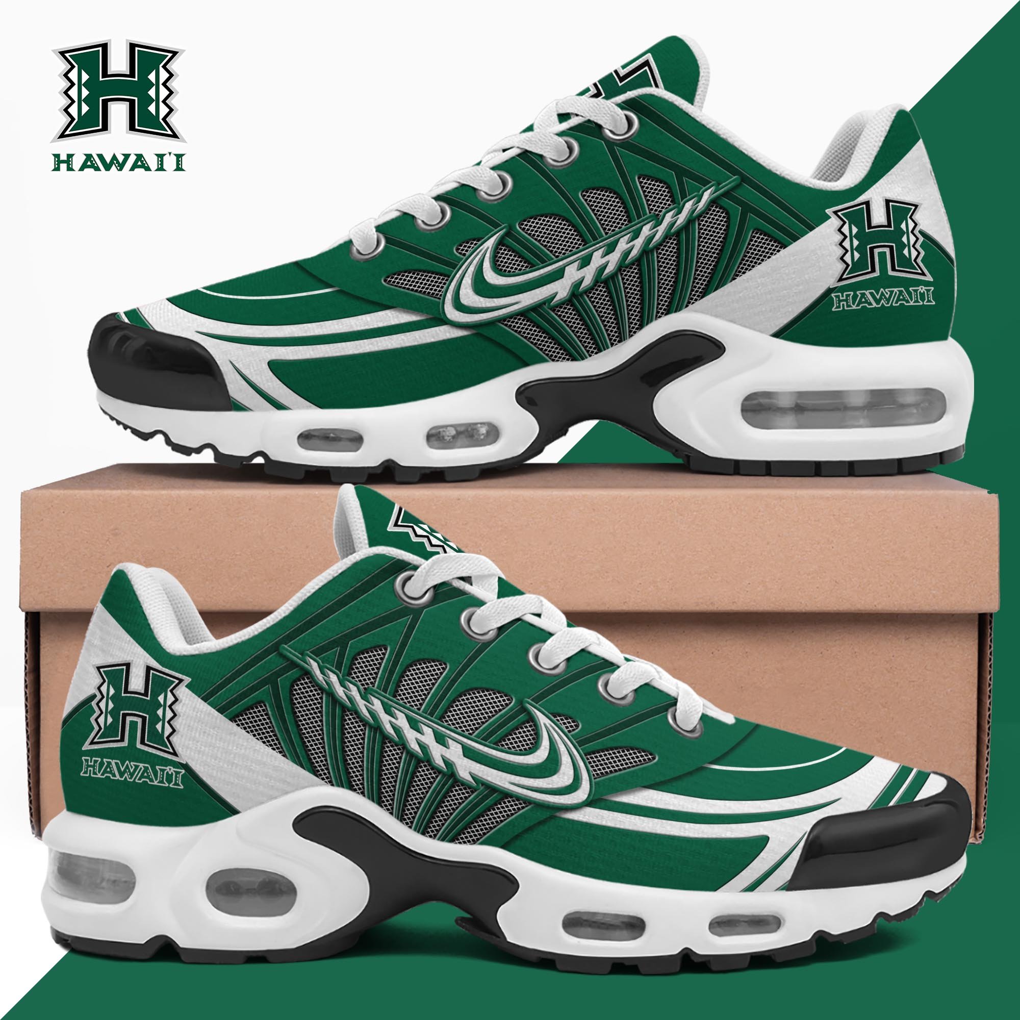 Hawaii Rainbow Warriors TN Shoes Custom Name, Sport Shoes For Fan, Fan Gifts ETRG-61135