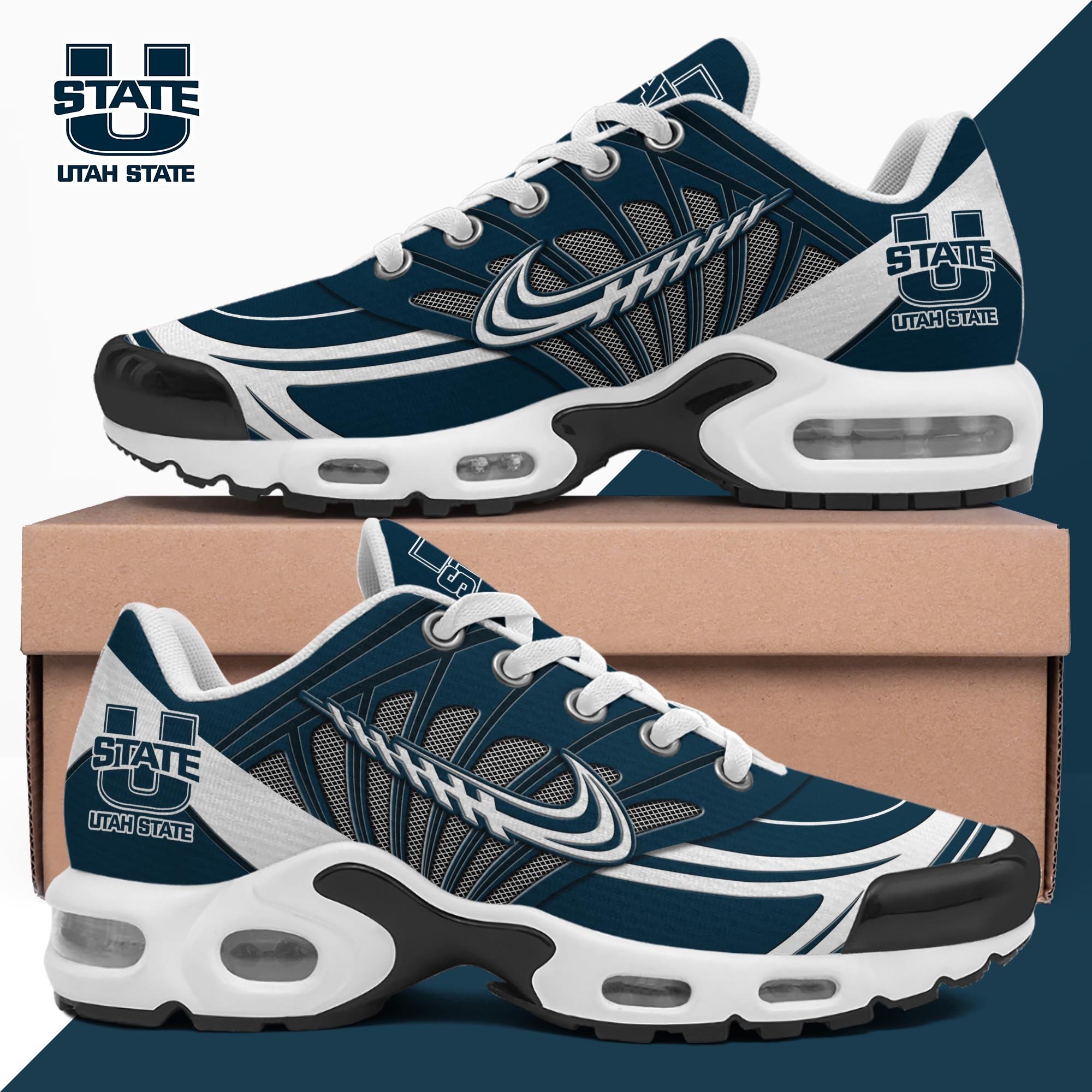 Utah State Aggies TN Shoes Custom Name, Sport Shoes For Fan, Fan Gifts ETRG-61135