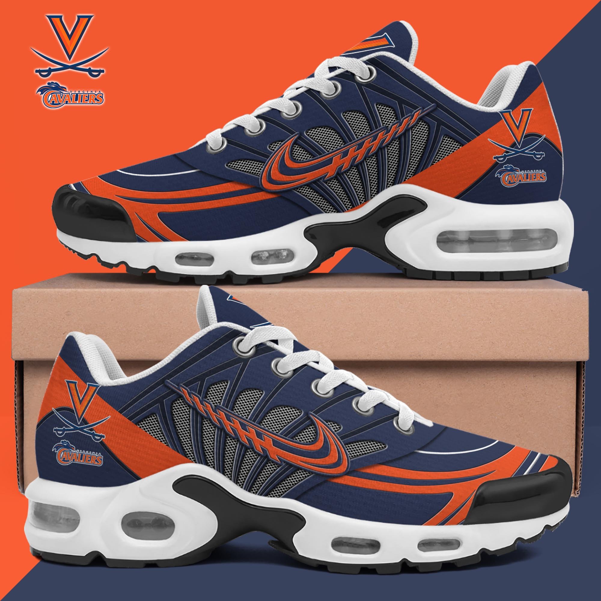 Virginia Cavaliers TN Shoes Custom Name, Sport Shoes For Fan, Fan Gifts ETRG-61135