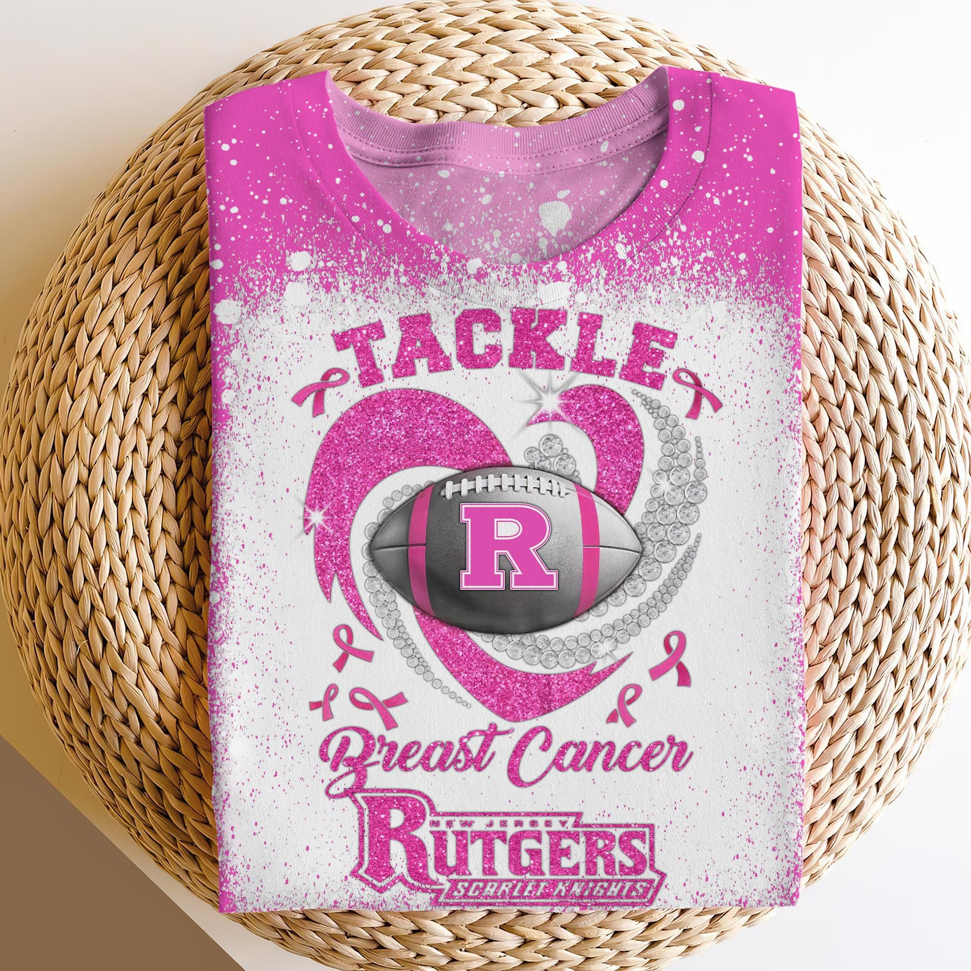 Rutgers Scarlet Knights Sweatshirt, Hoodie, T-shirt Custom Name, Breast Cancer Shirts For Sport Lovers, Sport Gifts ETRG-61427