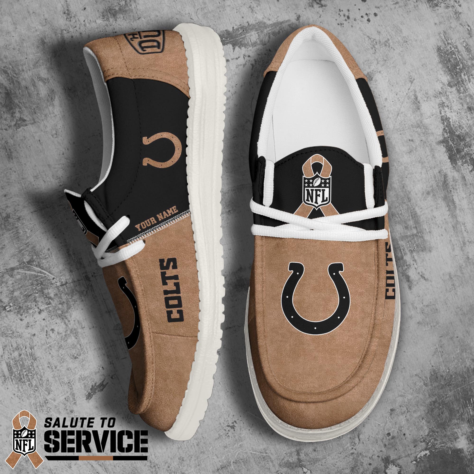 Indianapolis Colts Hey Dude Canvas Loafer Shoes 2024 Version Custom Your Name, Sport Team Shoes, Football Shoes, Sport Gifts For Lovers ETRG-61679