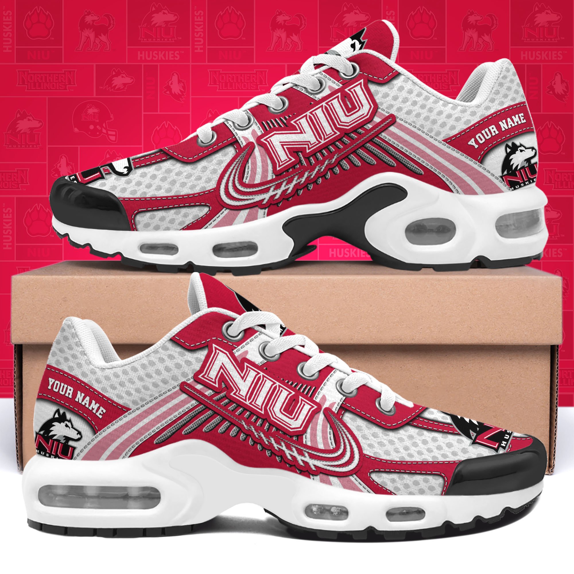 Northern Illinois Huskies TN Shoes Custom Your Name, Sport Shoes, Gifts For Fans, Sport Gifts For Him ETRG-62360