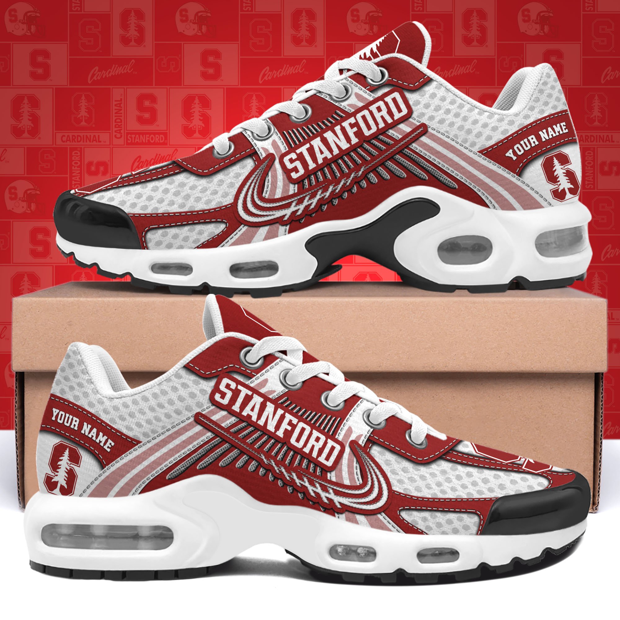 Stanford Cardinal TN Shoes Custom Your Name, Sport Shoes, Gifts For Fans, Sport Gifts For Him ETRG-62360