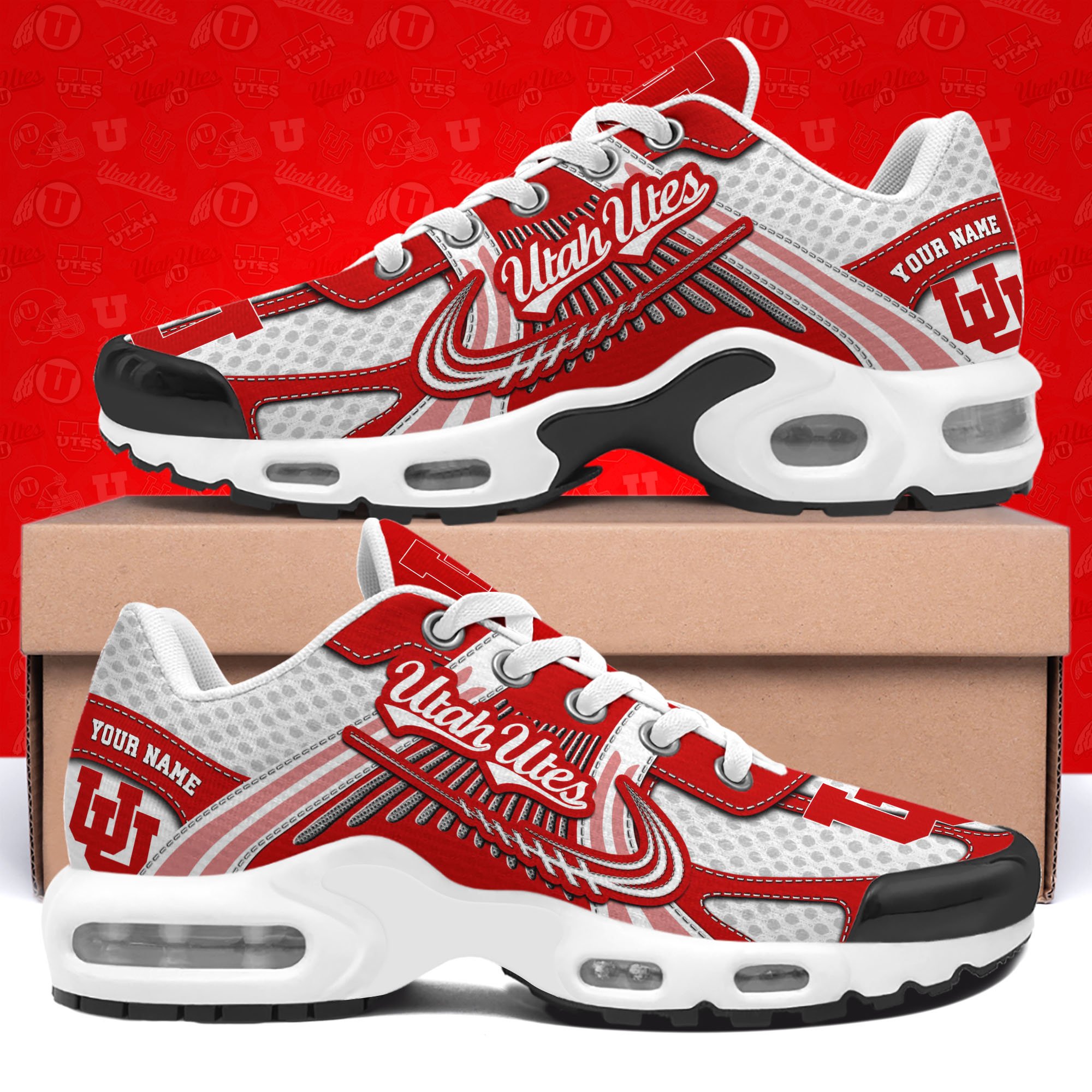 Utah Utes TN Shoes Custom Your Name, Sport Shoes, Gifts For Fans, Sport Gifts For Him ETRG-62360