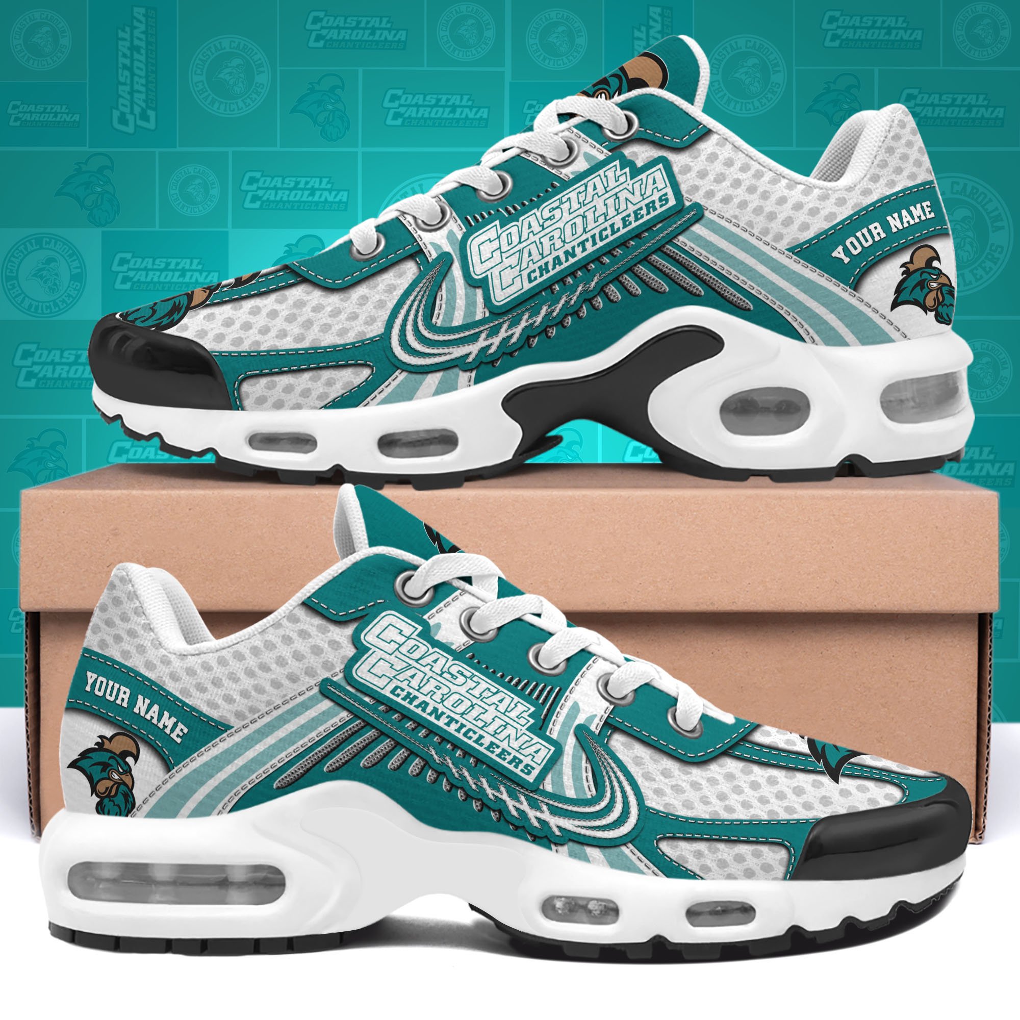 Coastal Carolina Chanticleers TN Shoes Custom Your Name, Sport Shoes, Gifts For Fans, Sport Gifts For Him ETRG-62360