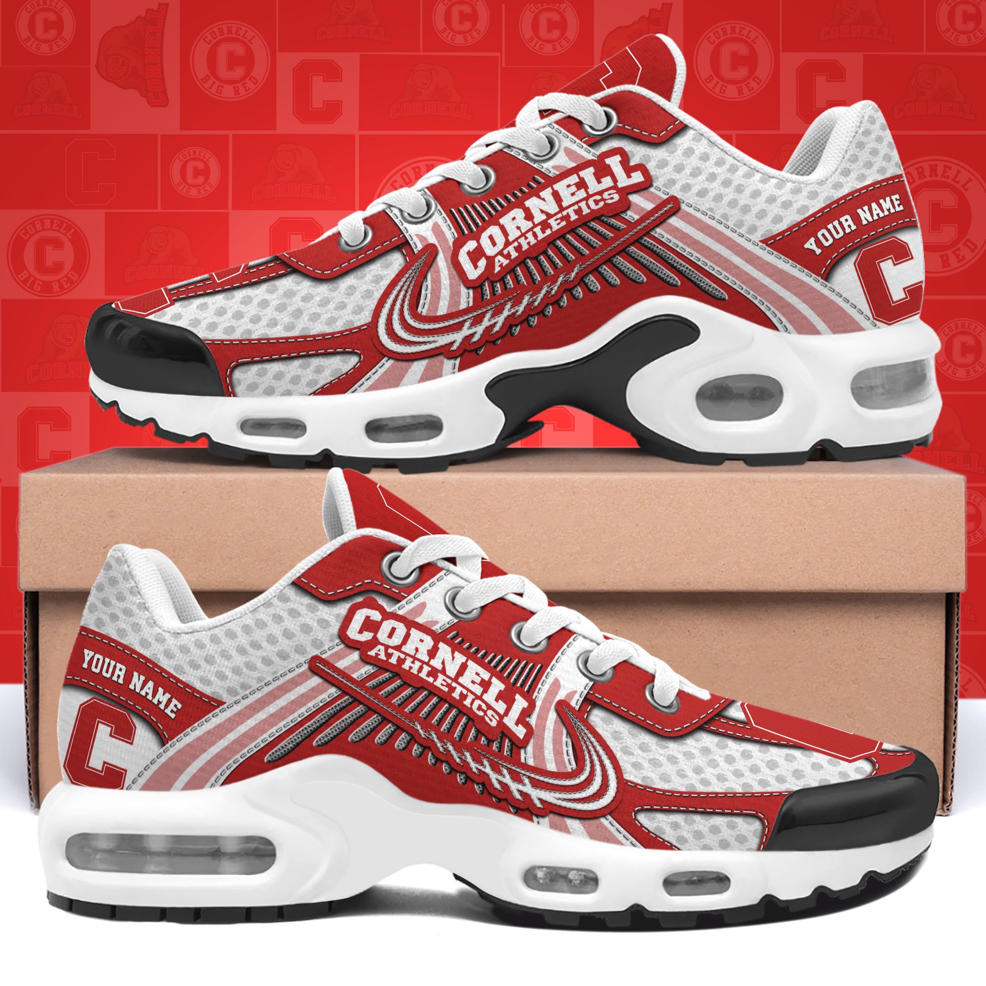 Cornell Big Red TN Shoes Custom Your Name, Sport Shoes, Gifts For Fans, Sport Gifts For Him ETRG-62360