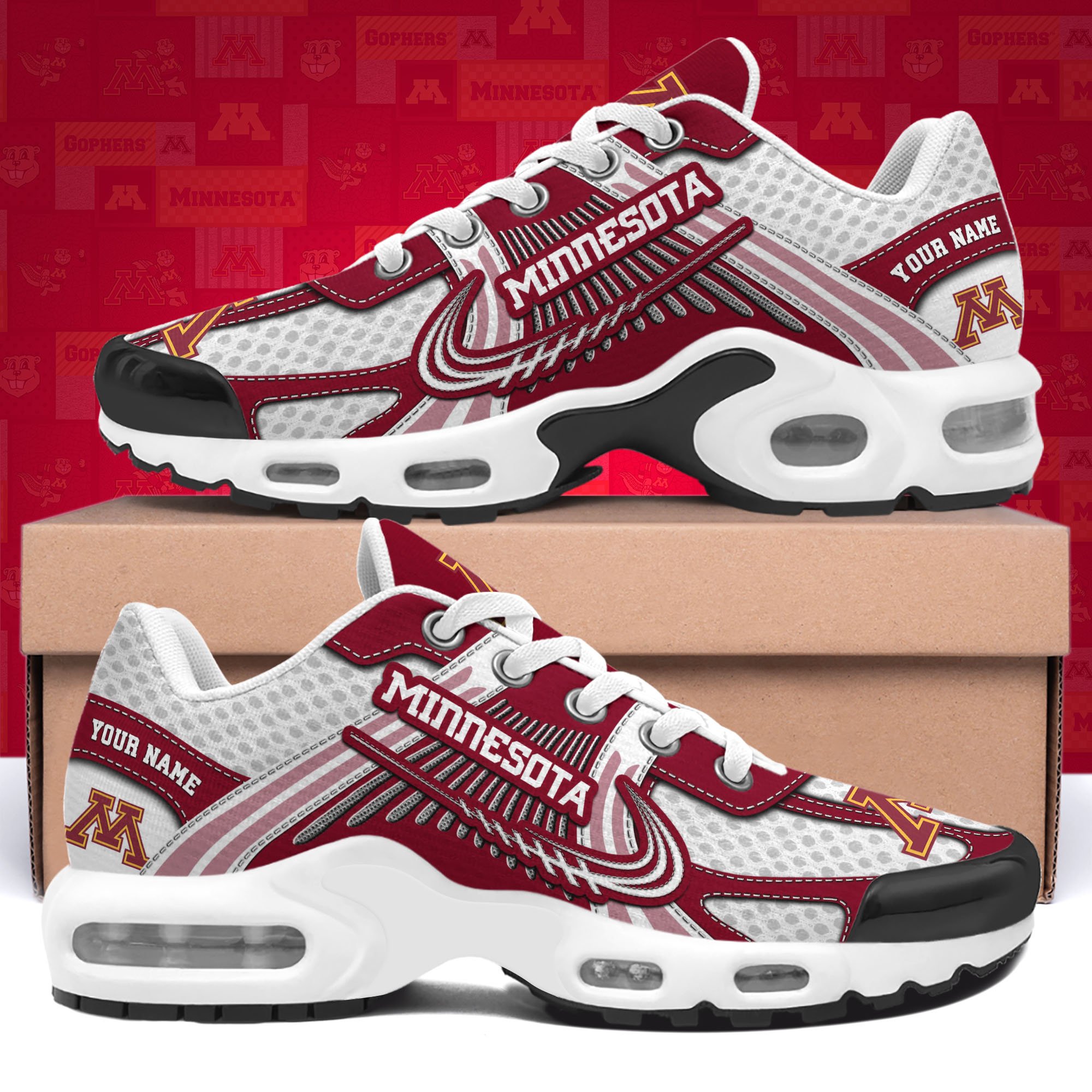 Minnesota Golden Gophers TN Shoes Custom Your Name, Sport Shoes, Gifts For Fans, Sport Gifts For Him ETRG-62360