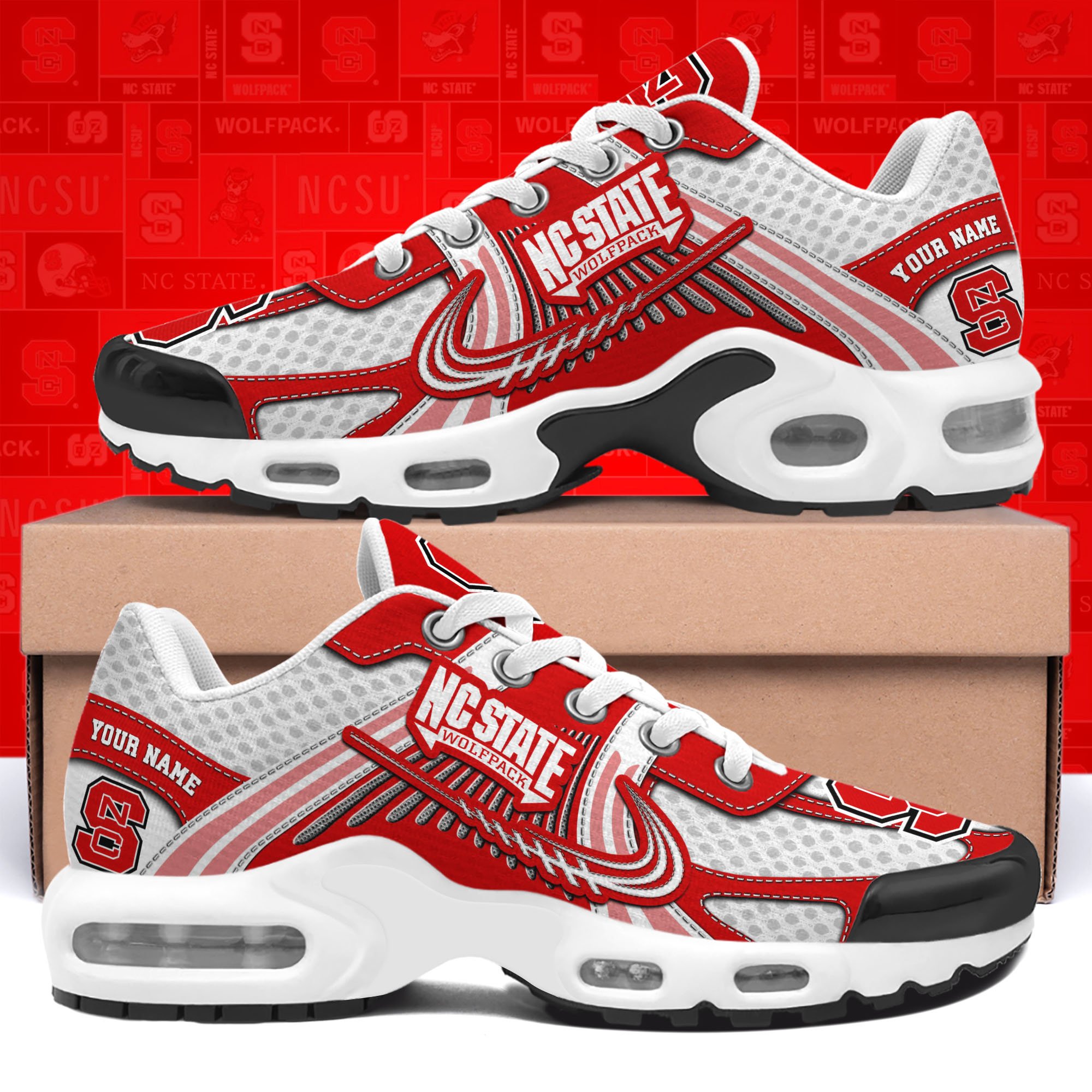 NC State Wolfpack TN Shoes Custom Your Name, Sport Shoes, Gifts For Fans, Sport Gifts For Him ETRG-62360