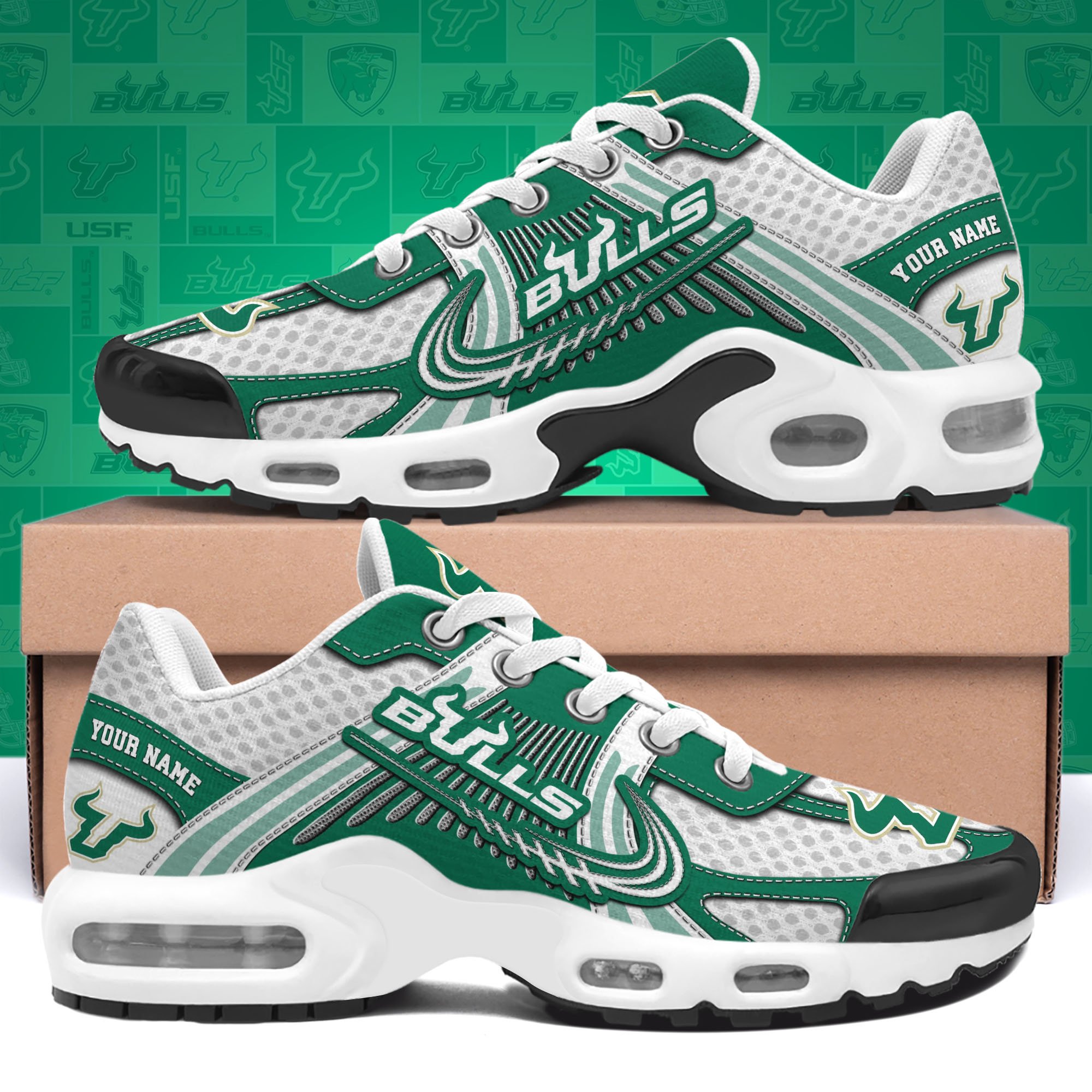 South Florida Bulls TN Shoes Custom Your Name, Sport Shoes, Gifts For Fans, Sport Gifts For Him ETRG-62360