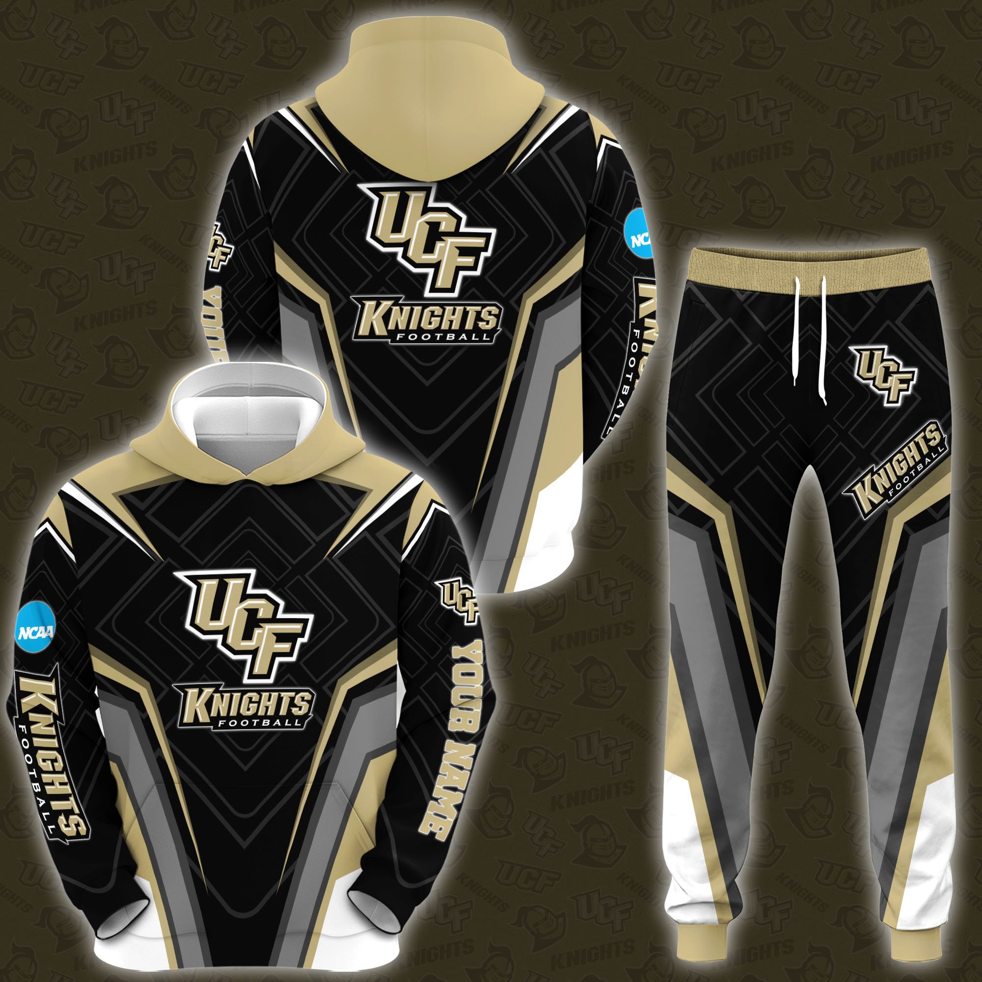 UCF Knights Hoodie And Sweatpants 2024 Version Custom Your Name, Hoodie And Sweatpants For Sport Lovers, Gifts For Fans, Sport Gifts ETRG-62556