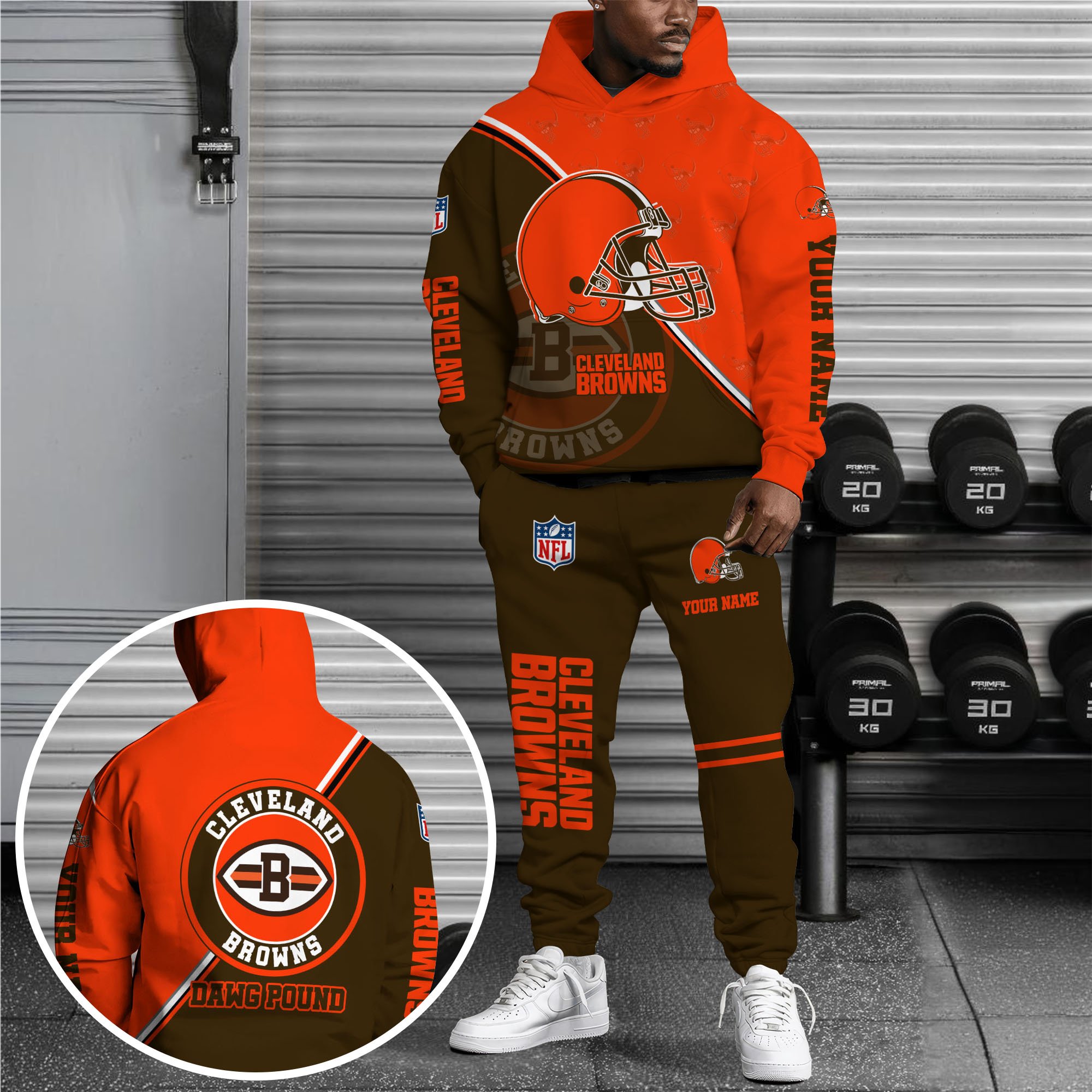 Cleveland Browns Hoodie And Joggers Custom Your Name, Sport Clothings, Sport Gifts ETRG-62940