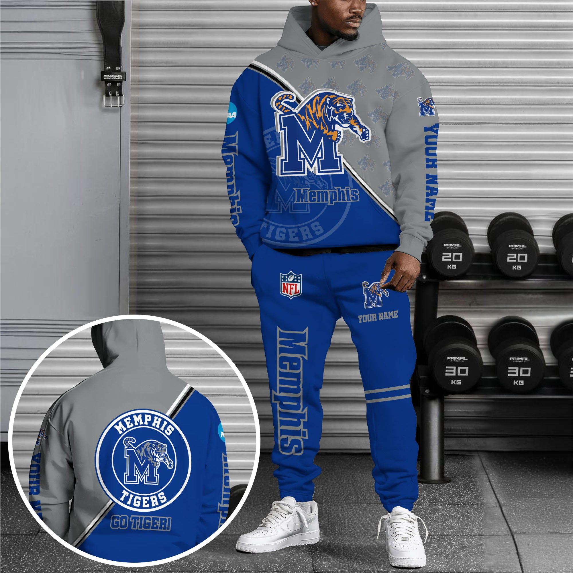 Memphis Tigers Hoodie And Joggers Custom Your Name, Sport Clothings, Sport Gifts ETRG-62998